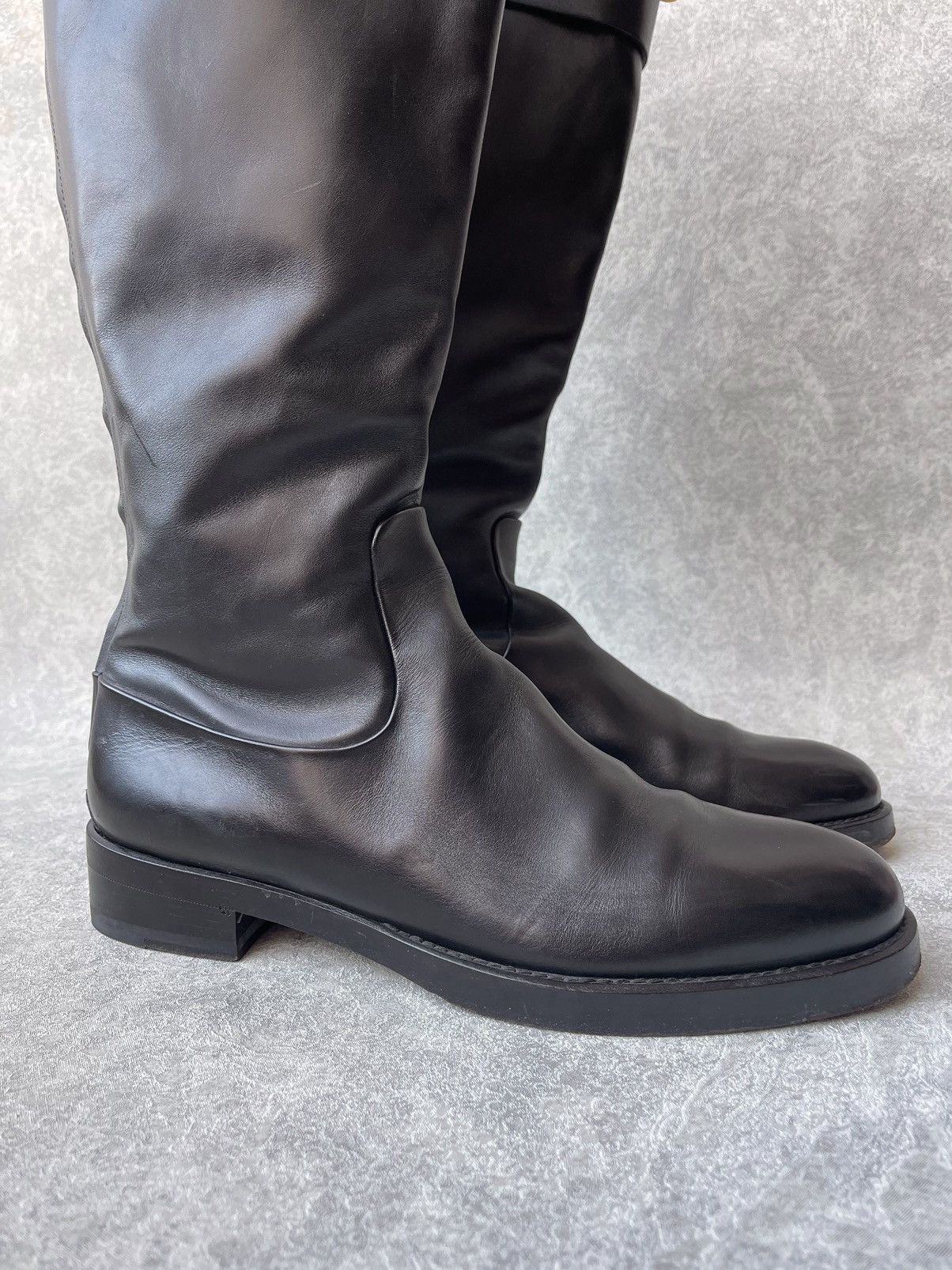 Gucci Gucci Smooth Leather Betis Glamour Riding Boots Size 39 Size US 9 / IT 39 - 8 Thumbnail