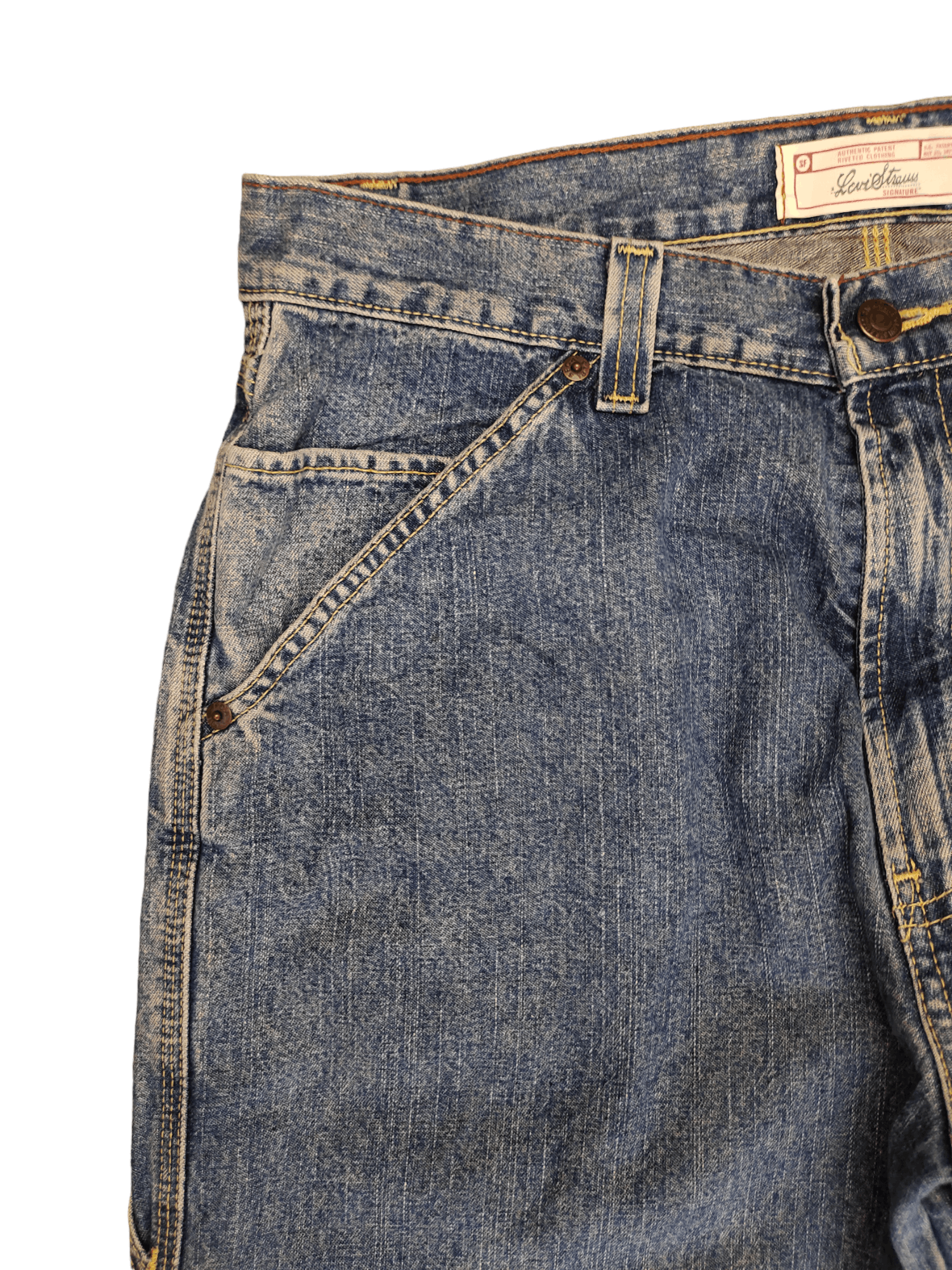 Levi's Vintage Clothing Vintage Y2k Levis Signature Carpenter Baggy Denim Pants Size US 33 - 13 Thumbnail