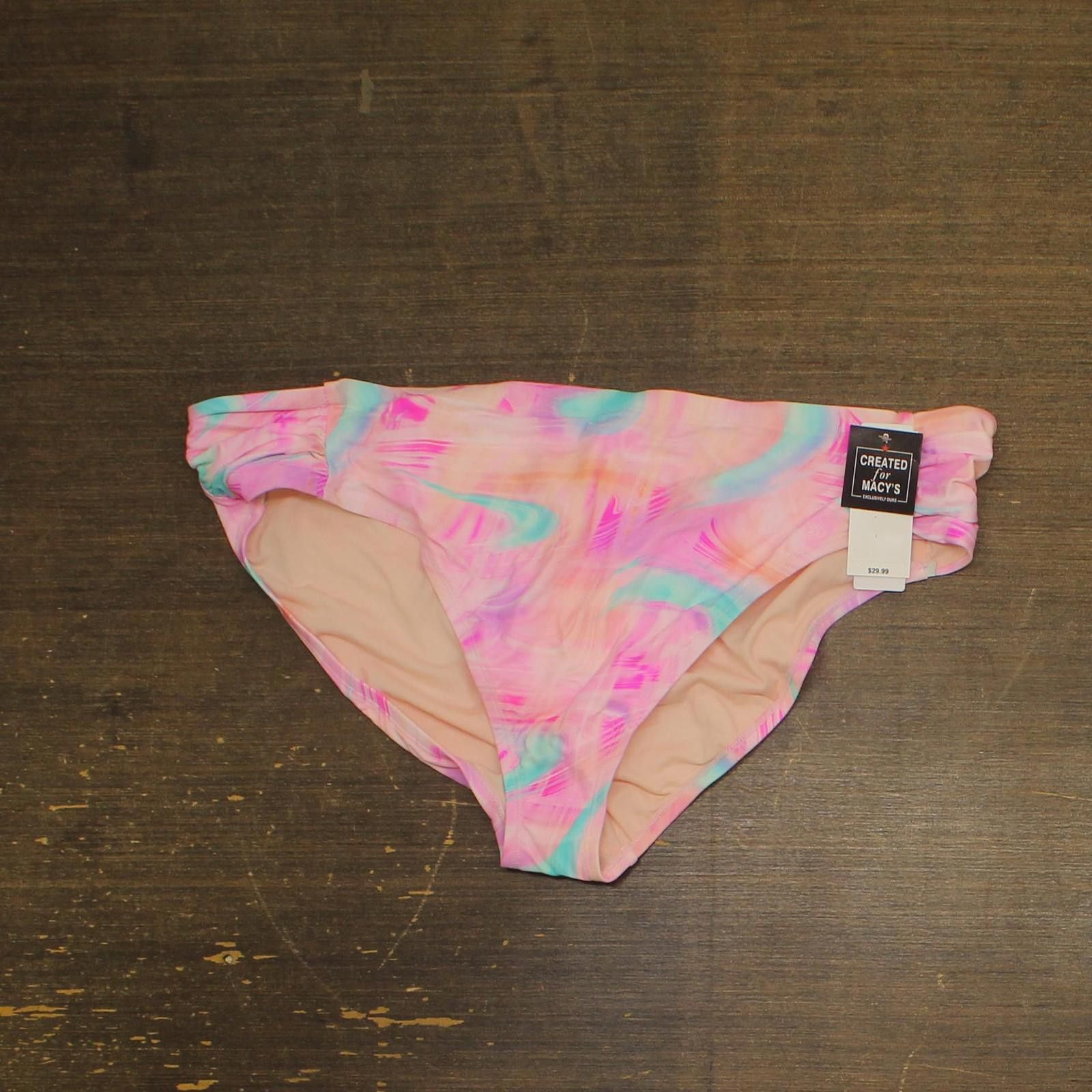Other Nwt Salt + Cove Side-tab Bikini Bottom Pink Wave Multi 2x Size ONE SIZE - 1 Thumbnail