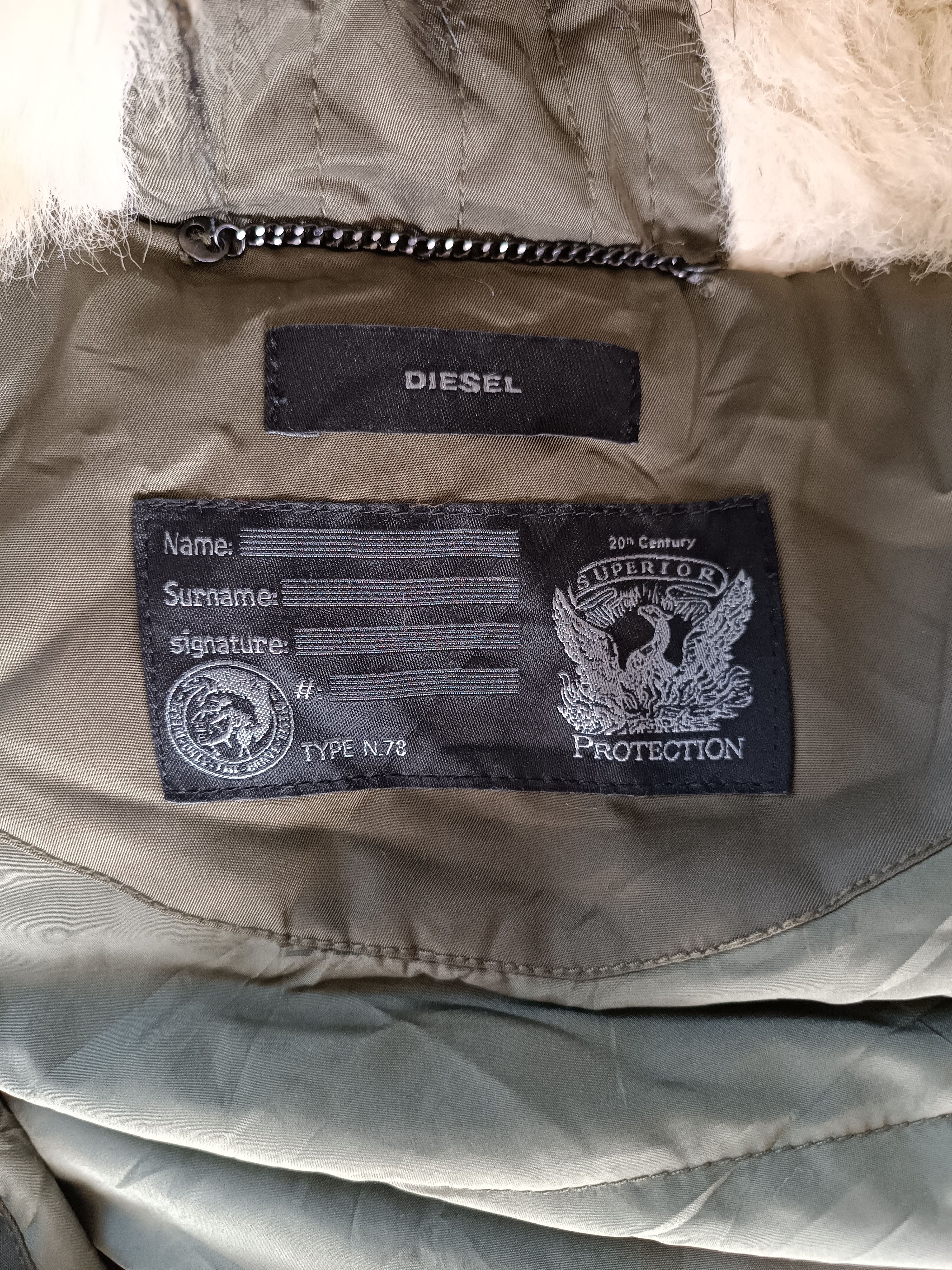 Diesel FIRE 🔥 Diesel Fur Hoodie Jacket Rare Design FR014 Size US S / EU 44-46 / 1 - 16 Thumbnail