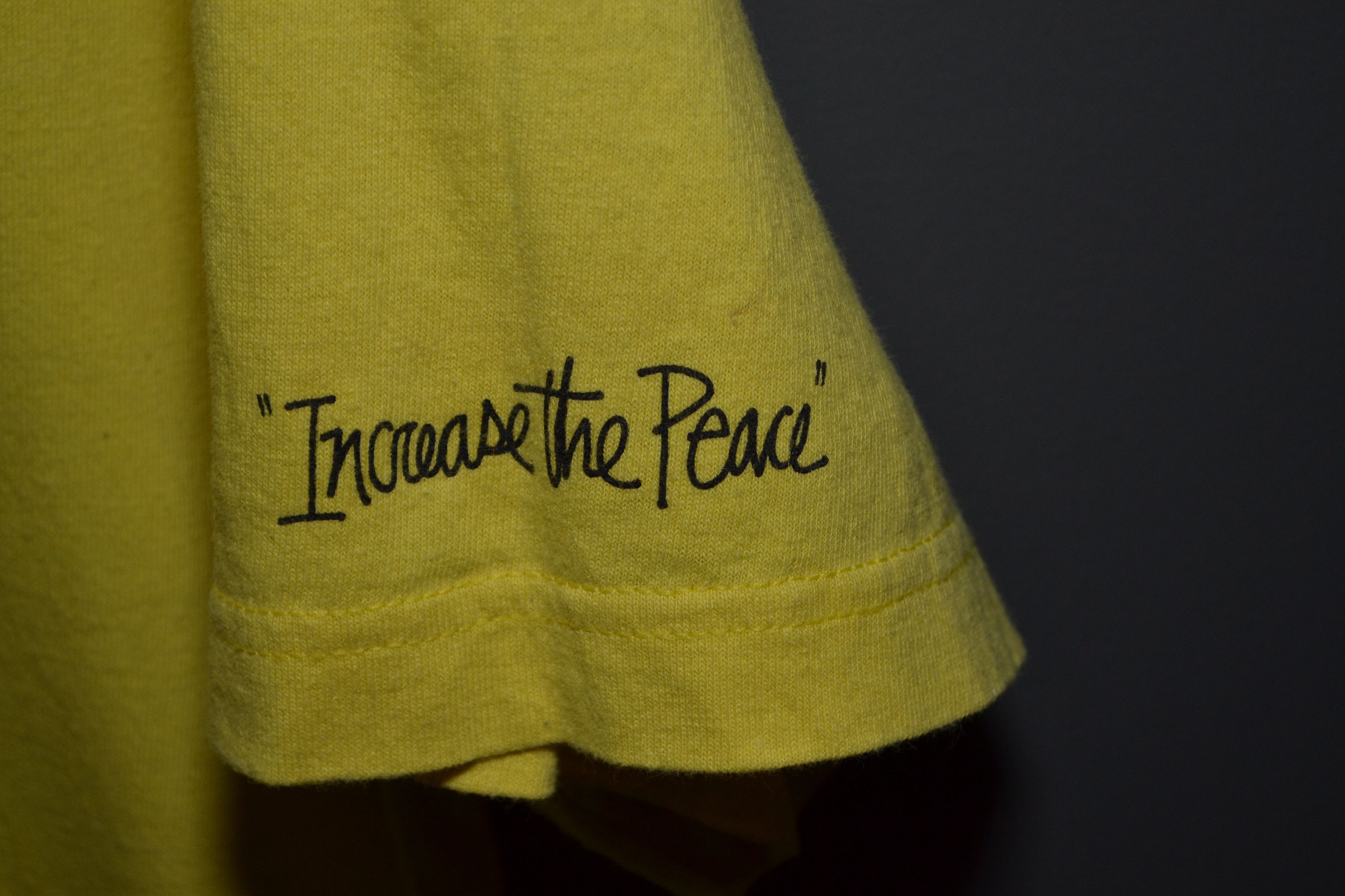 Stussy Stussy Vintage SS t-shirt L Yellow Increase the Peace Mexico Size US L / EU 52-54 / 3 - 3 Thumbnail