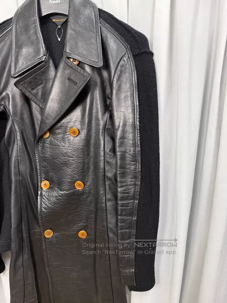 Comme des Garcons Comme des garcons 02AW leather patchwork trench coat with Size M / US 6-8 / IT 42-44 - 2 Thumbnail