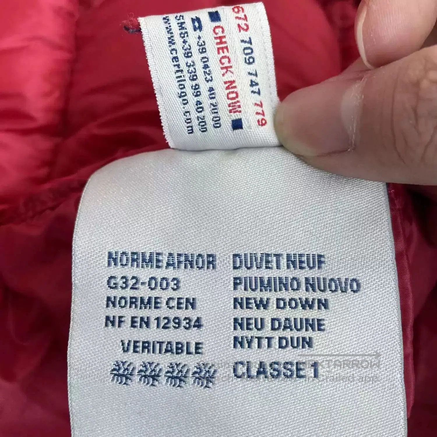 Moncler slim red down vest by Moncler. Size US XS / EU 42 / 0 - 7 Thumbnail