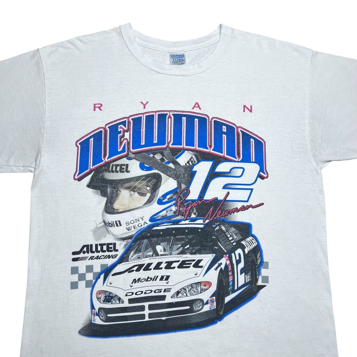 NASCAR Y2K Nascar Ryan Newman Dodge Mobil Double Sided Graphic Tee Size US XL / EU 56 / 4 - 5 Thumbnail