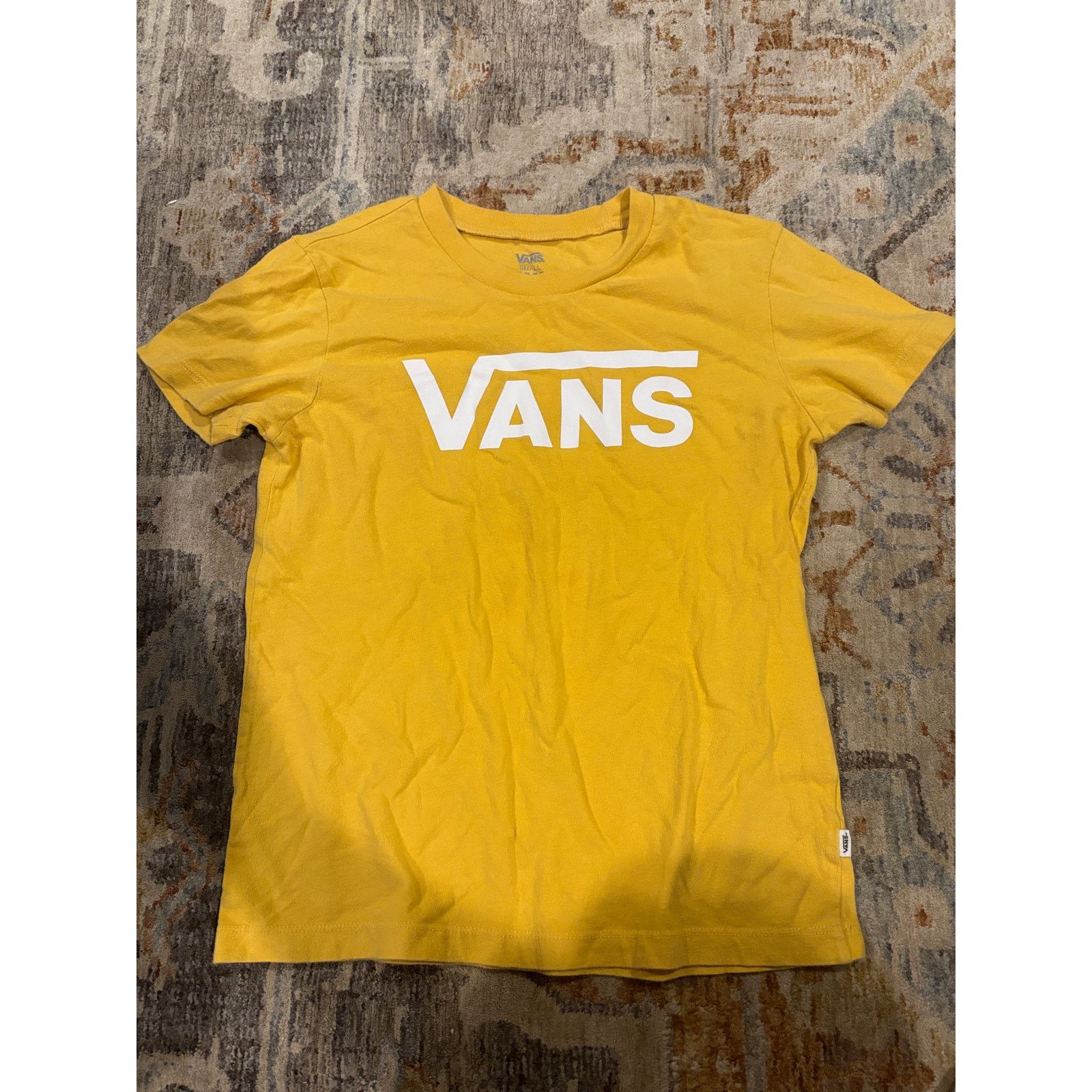 Vans Vans Yellow Logo T-Shirt Women’s Small Graphic Tee Casual Size S / US 4 / IT 40 - 2 Thumbnail