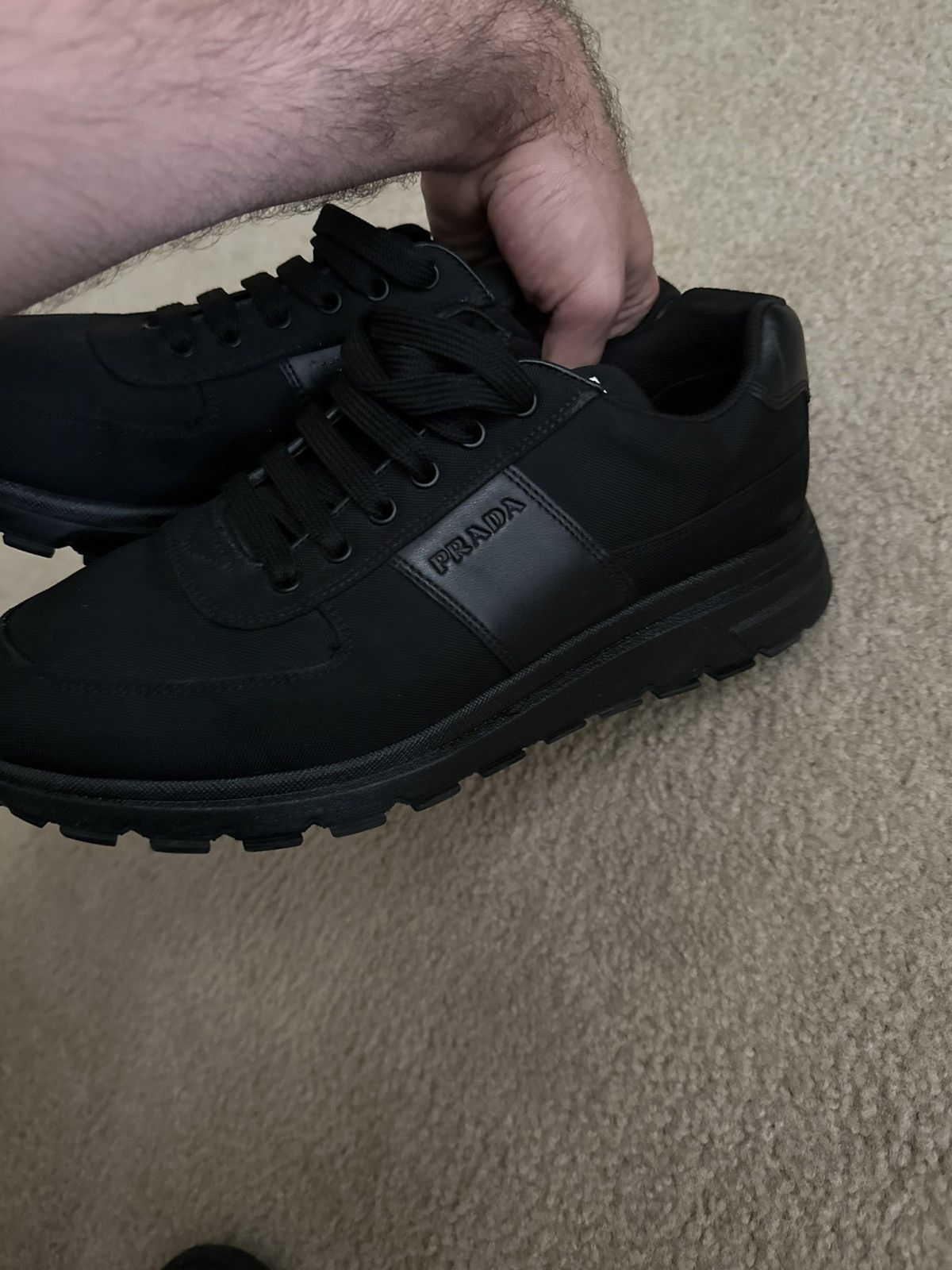 Prada PRADA Nylon TECH Black Trainers 2EG 350 Men Size US 9.5 / EU 42-43 - 8 Thumbnail