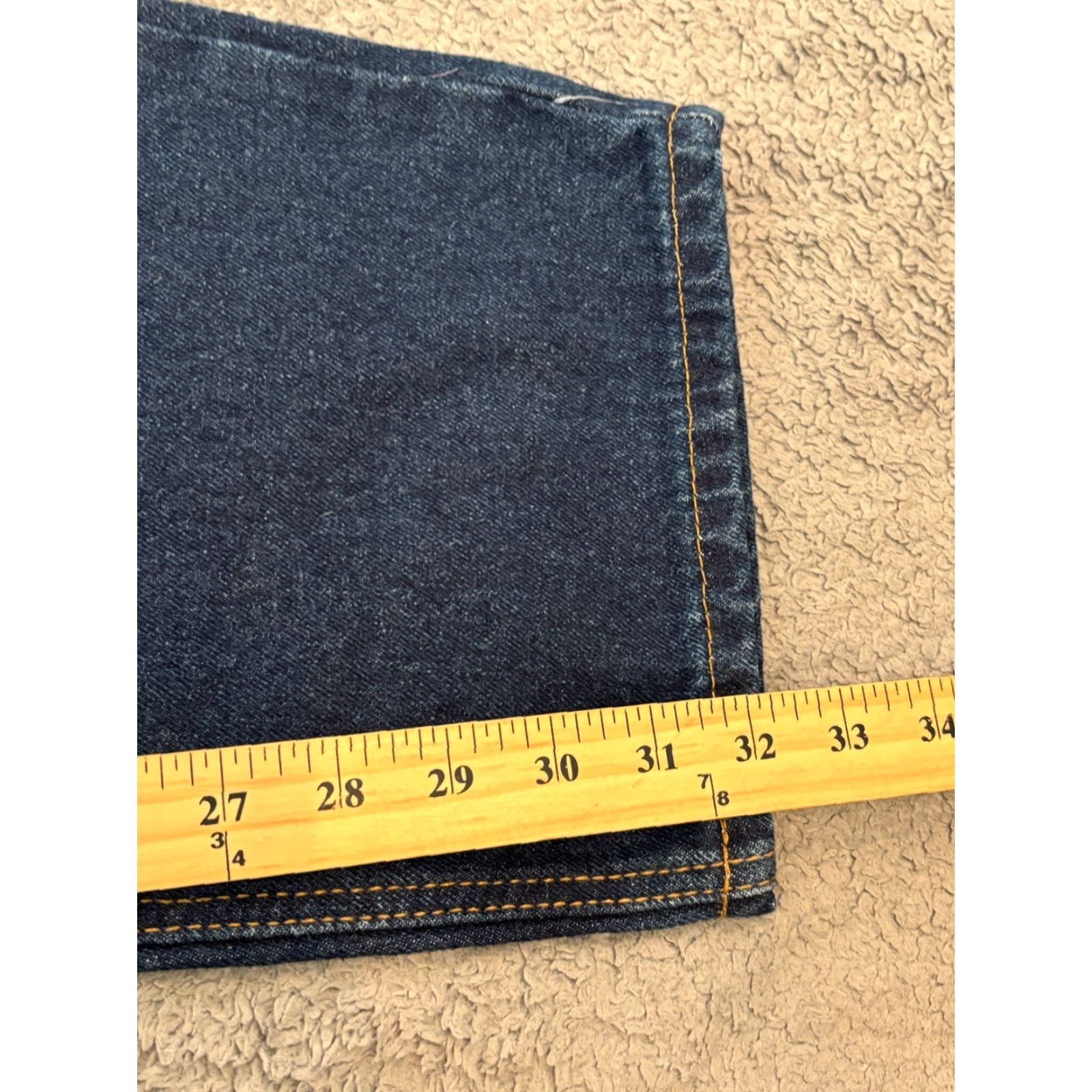 Wrangler VINTAGE? No. NWT Rugged Wear Jeans Mens 38x32 Dark WashBlue Denim Straight Leg 5 Pocket Work Size US 38 / EU 54 - 5 Thumbnail