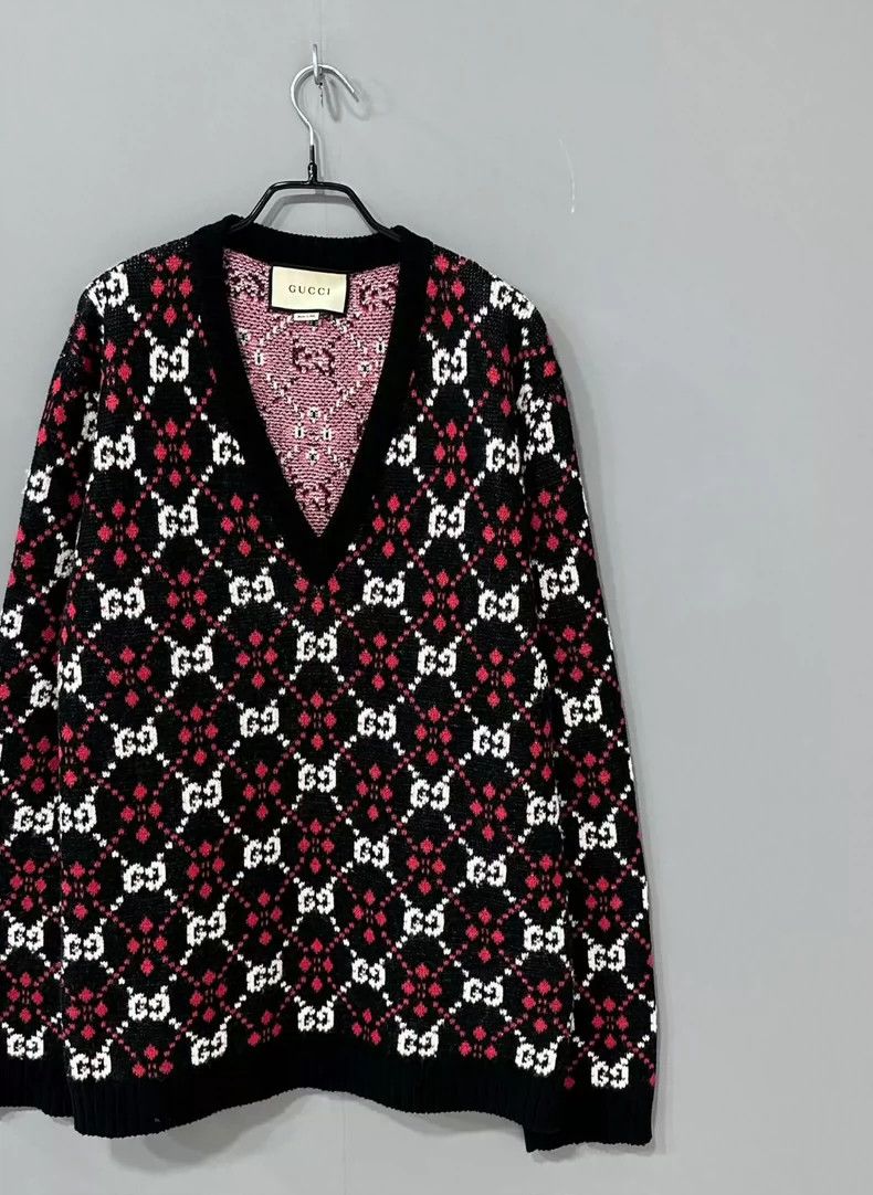 Gucci Gucci Old flower satisfied knitted sweater 2501-Nextarrow Size US XL / EU 56 / 4 - 3 Thumbnail
