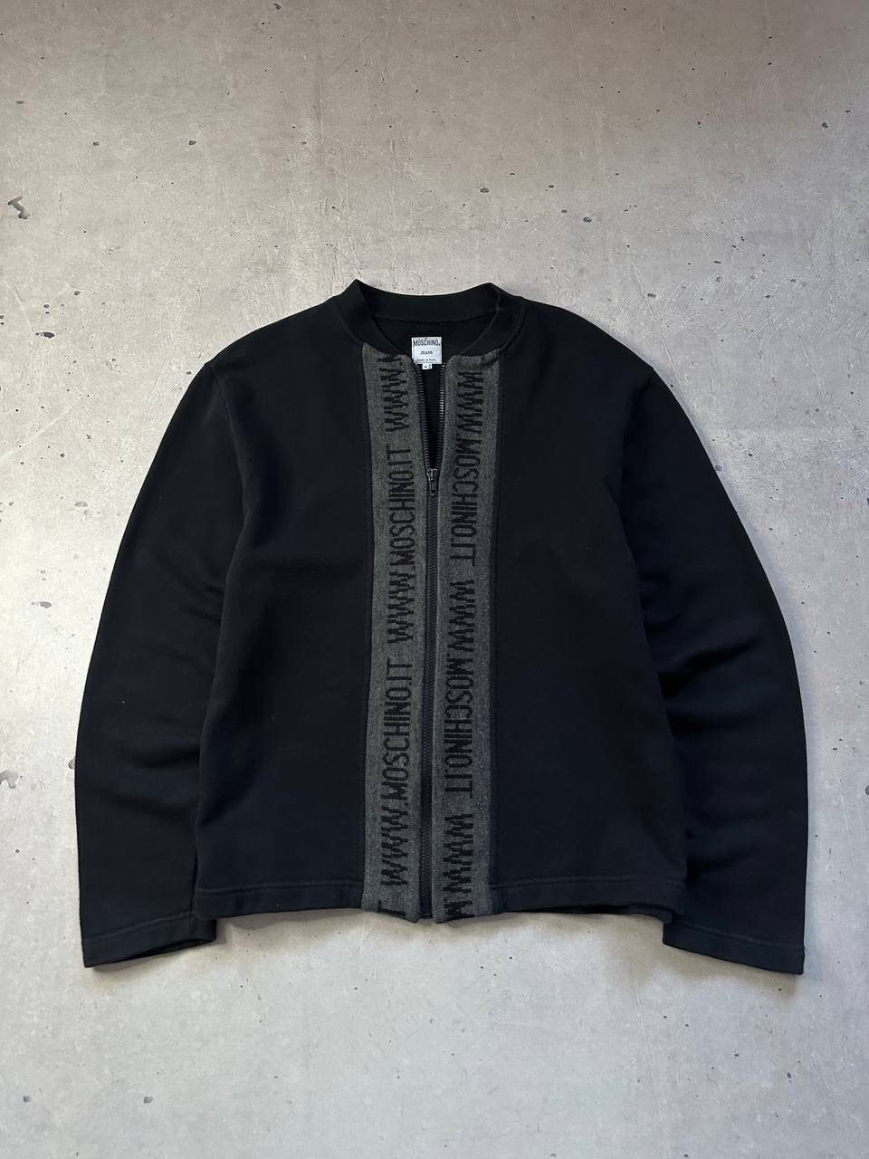 Moschino Moschino Jeans Black Wool Zip Sweatshirt Made in Italy Y2K Size US M / EU 48-50 / 2 - 5 Thumbnail