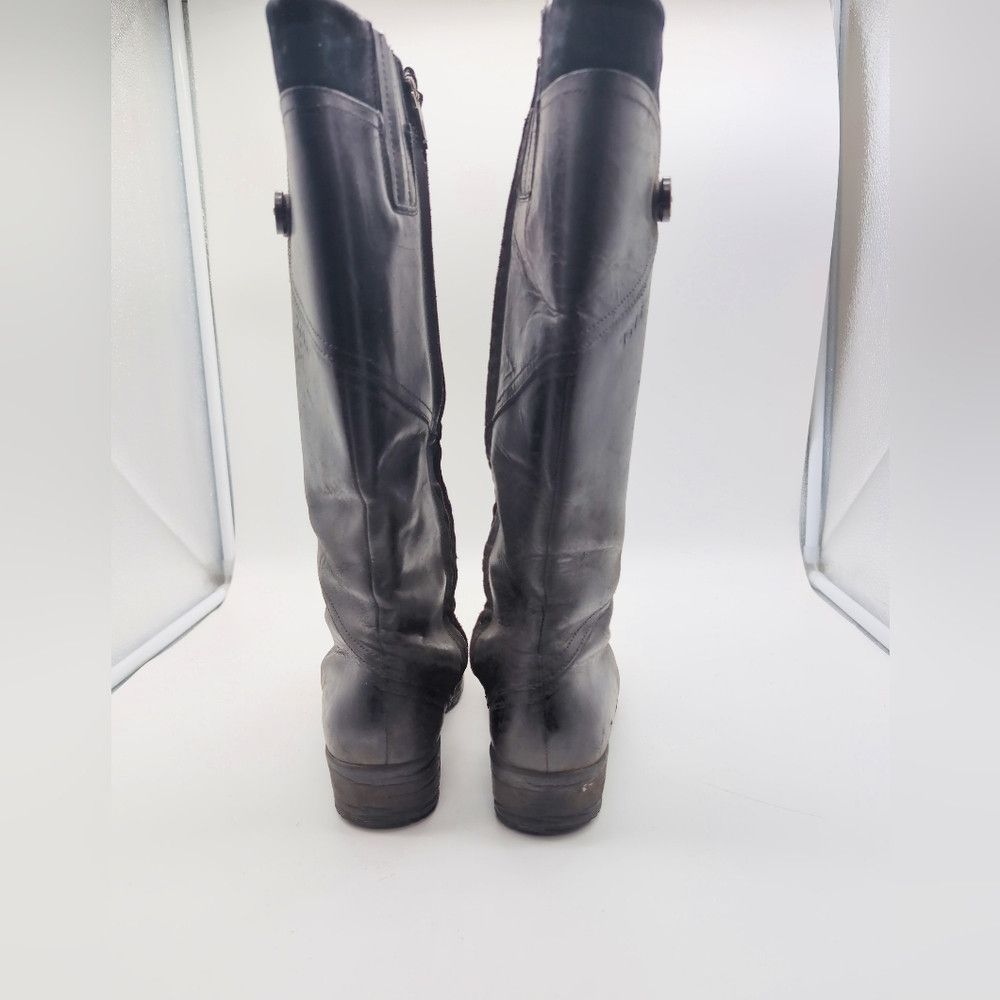 Teva Teva Jade Cove Sz 8.5 Black Leather Knee-High Boots Size US 8.5 / IT 38.5 - 4 Thumbnail