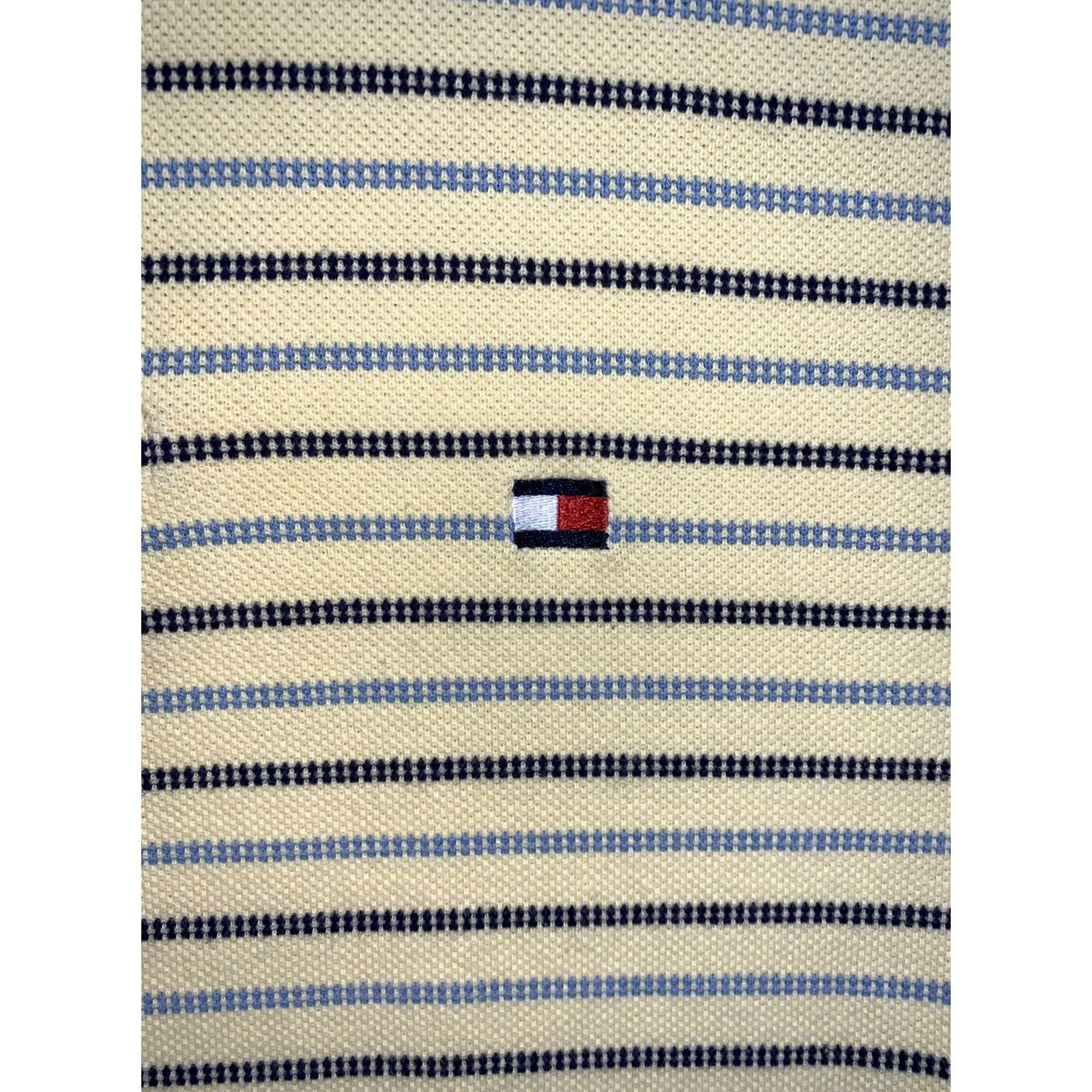 Tommy Hilfiger Tommy Hilfiger Shirt Mens L Yellow Stripe Cotton Polo Size US L / EU 52-54 / 3 - 3 Thumbnail