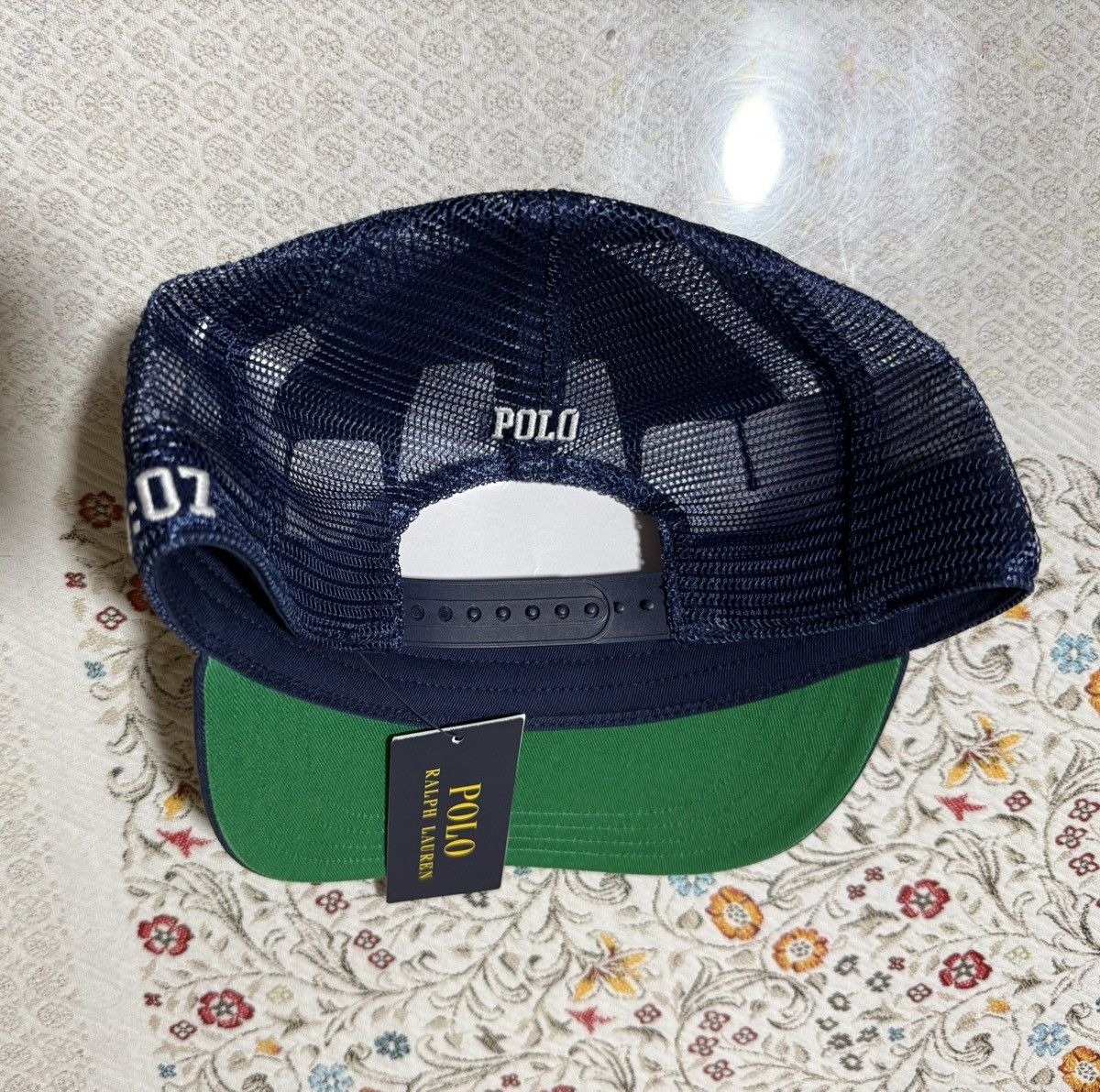 Polo Ralph Lauren Polo Ralph Lauren Twill Trucker Cap Navy “New York Running” Size ONE SIZE - 2 Thumbnail
