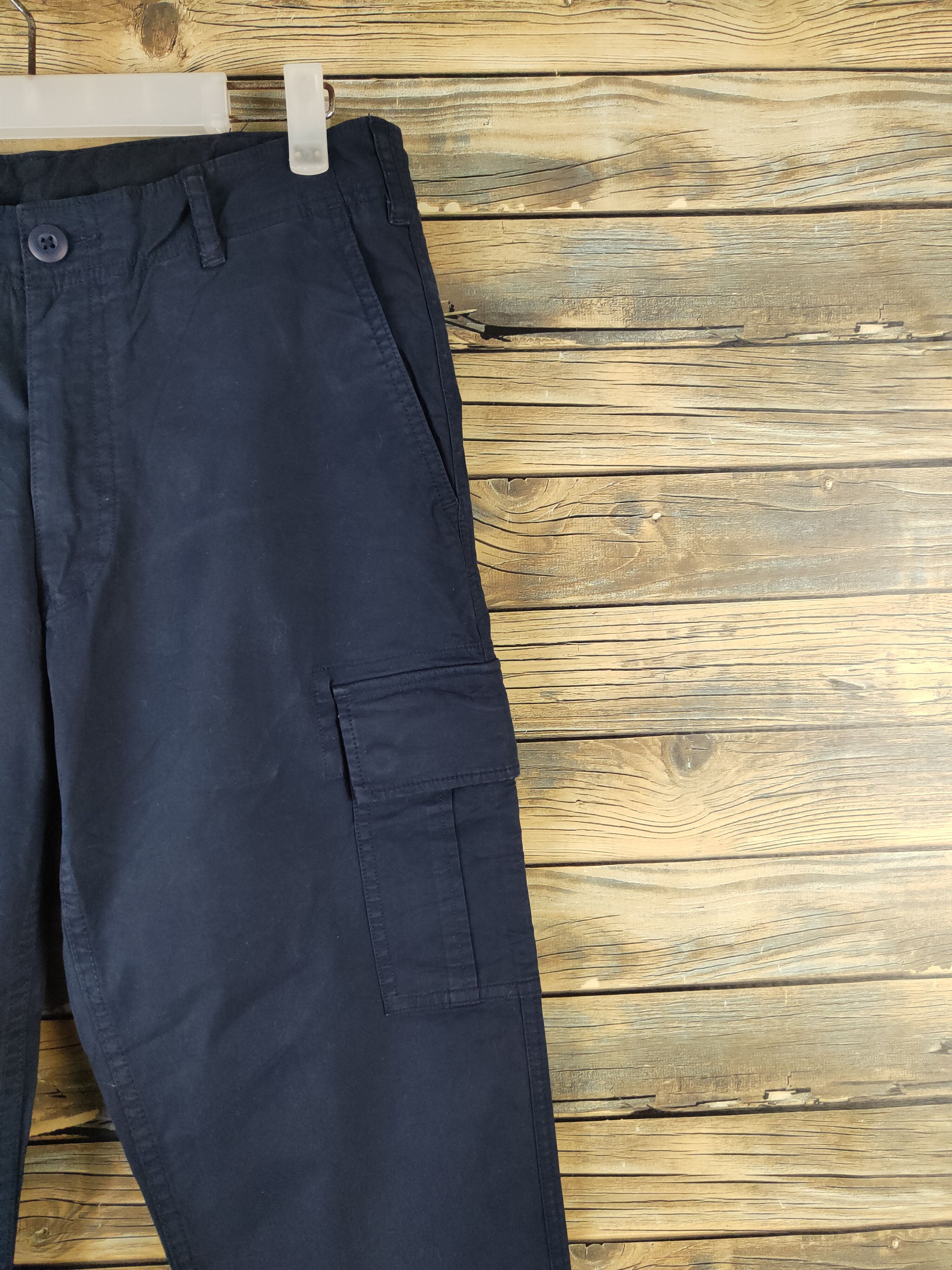 Japanese Brand DL Uniqlo Navy Multipocket Tactical Cargo Pants #1129 Size US 31 - 5 Thumbnail