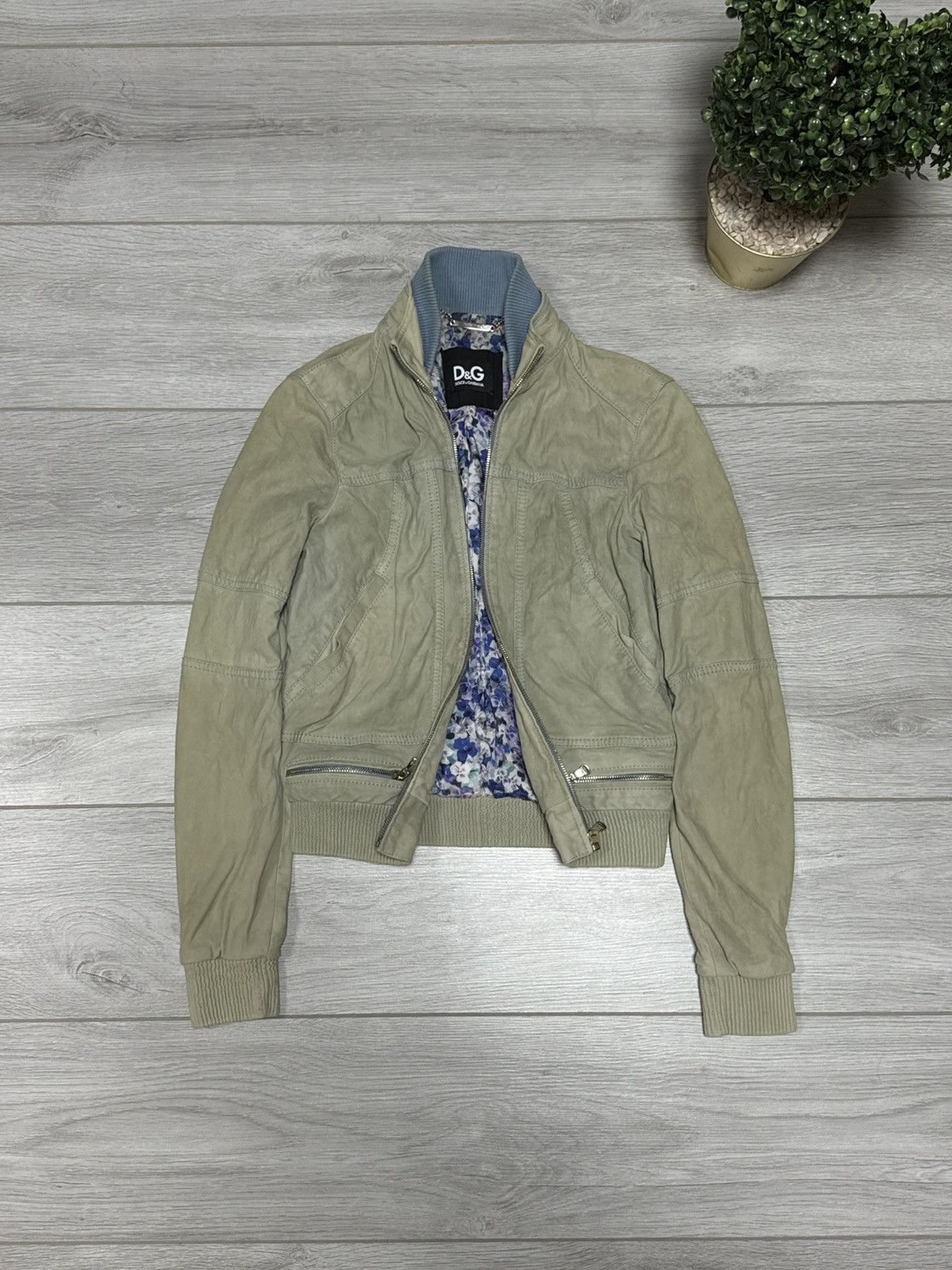 Dolce & Gabbana Dolce & Gabbana leather bomber zip jacket Size XS / US 0-2 / IT 36-38 - 1 Thumbnail