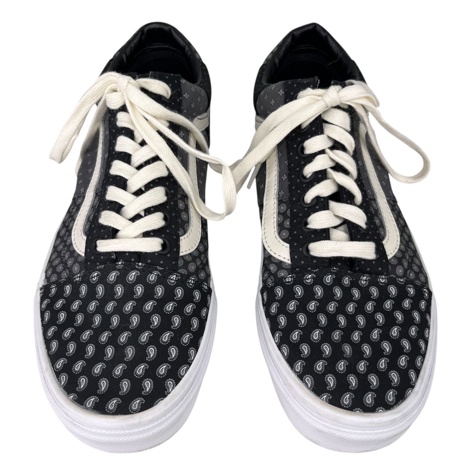 Vans Vans Old Skool Tie Print Patchwork Sneaker M9 W10.5 Black Size US 10.5 / IT 40.5 - 2 Thumbnail
