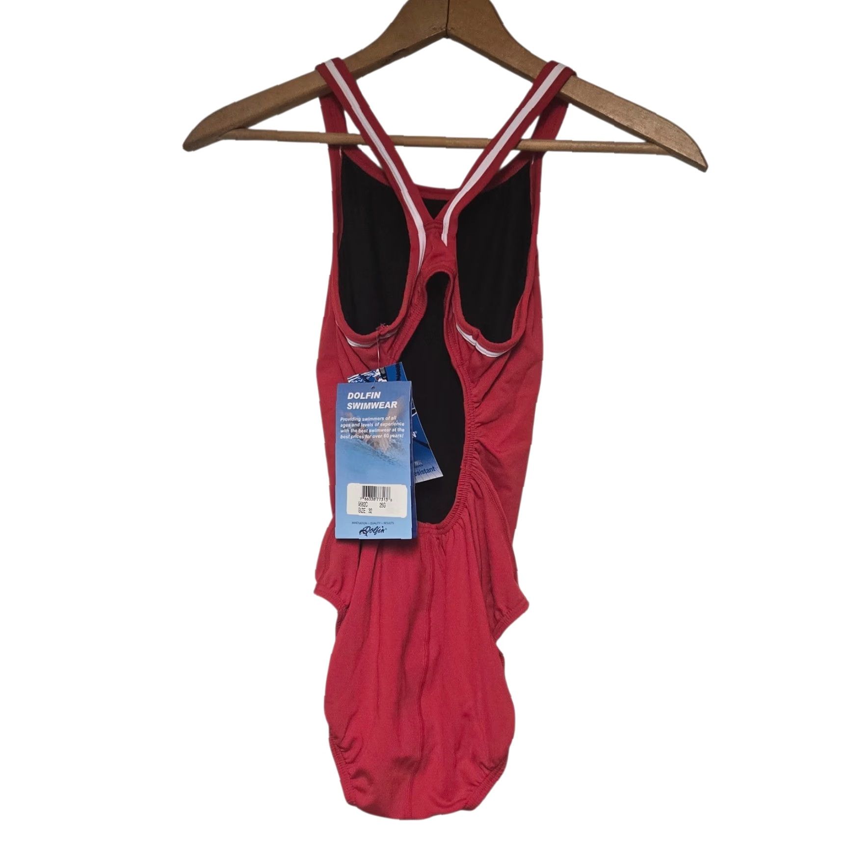 Vintage VINTAGE DOLFIN Lifeguard One Piece 32 Red White NWT Womens Guard DBX Back 1-Piece Size XXS / US 00 / IT 34 - 5 Thumbnail
