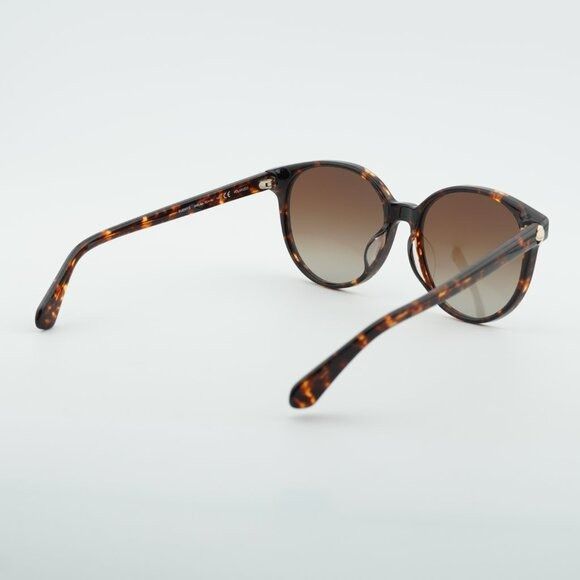 Kate Spade Kate Spade ELIZA/F/S 0086 LA Sunglasses Havana Round Frame Size ONE SIZE - 4 Thumbnail