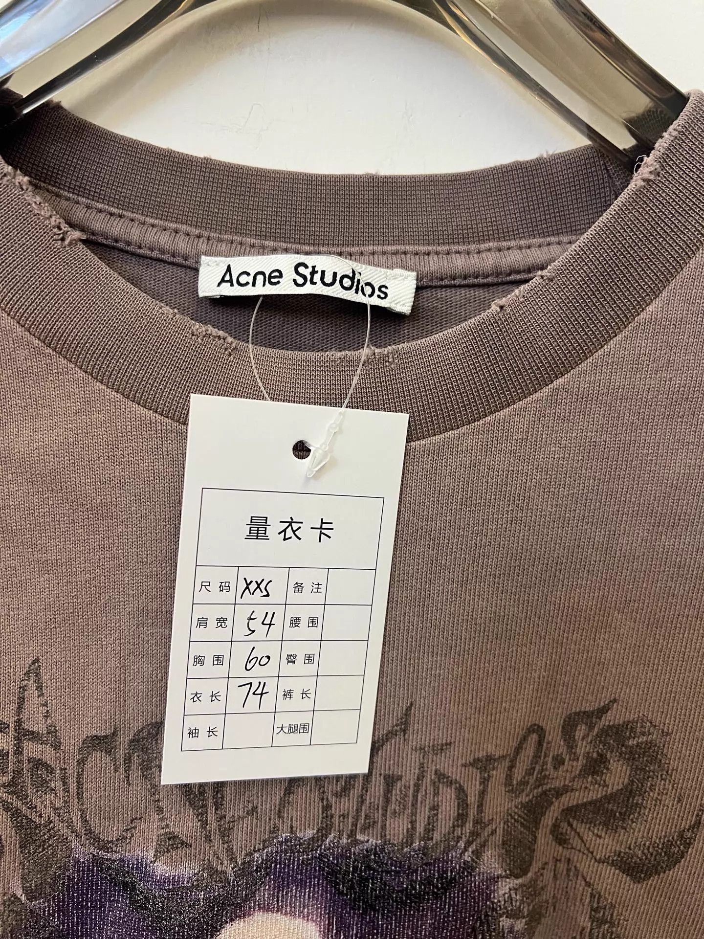 Acne Studios Acne Women's LS Tee Distressed Inner Sleeve XXS (new, tried) Size XXS / US 00 / IT 34 - 5 Thumbnail