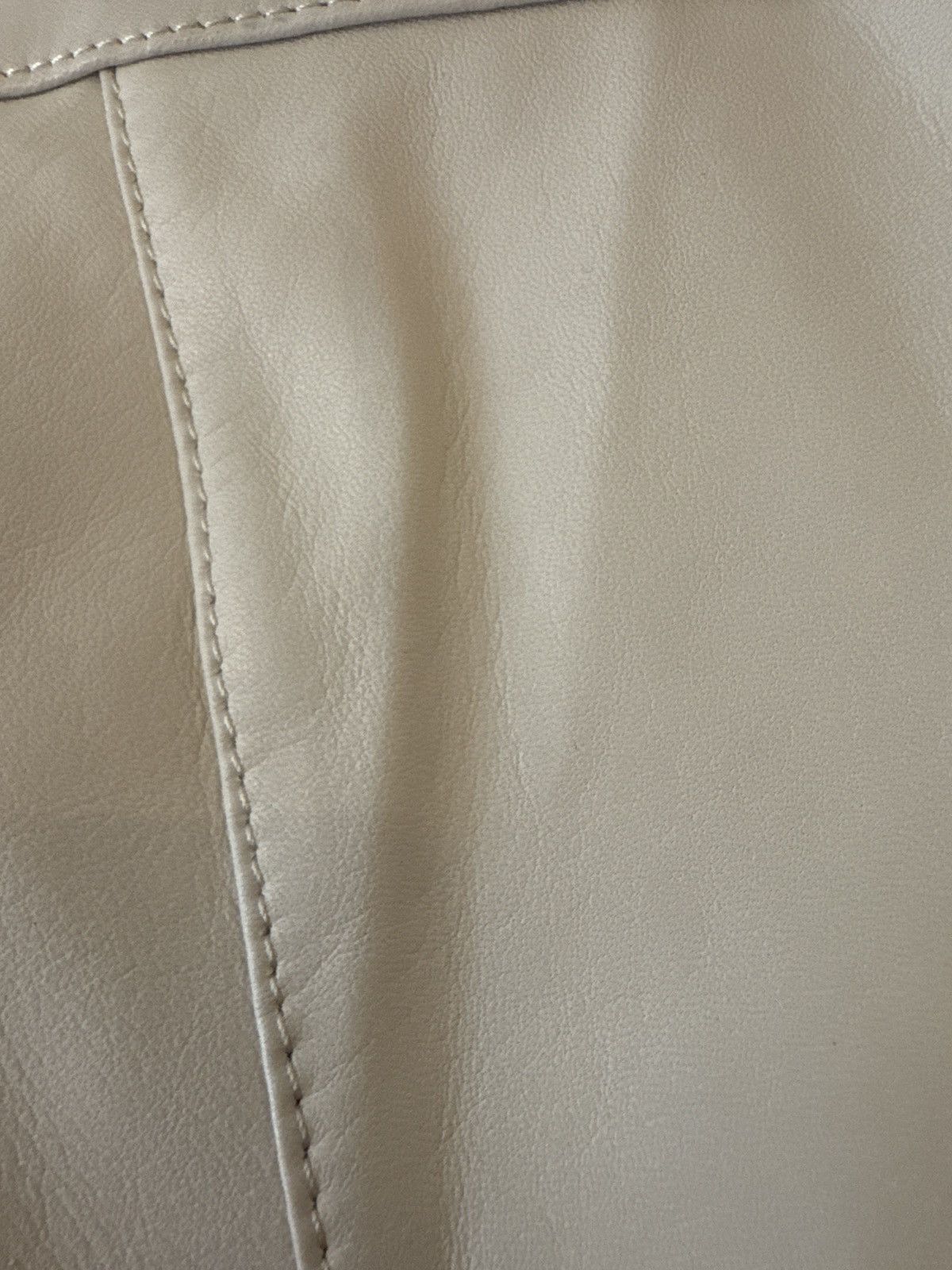 Ksubi Vivian Leather Skirt - off white Size 26" / US 2 / IT 38 - 3 Thumbnail