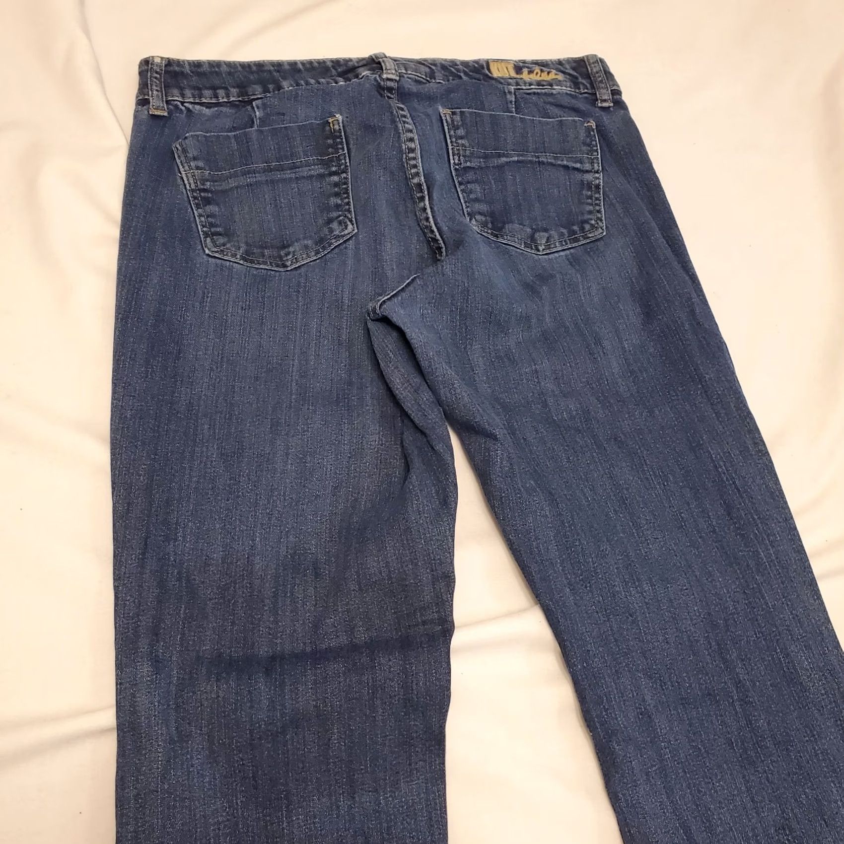Vintage Kut From The Kloth Jeans Sz 10 Flare Leg Front Pocket Low Rise Hippie Festival Size 32" / US 10 / IT 46 - 6 Thumbnail
