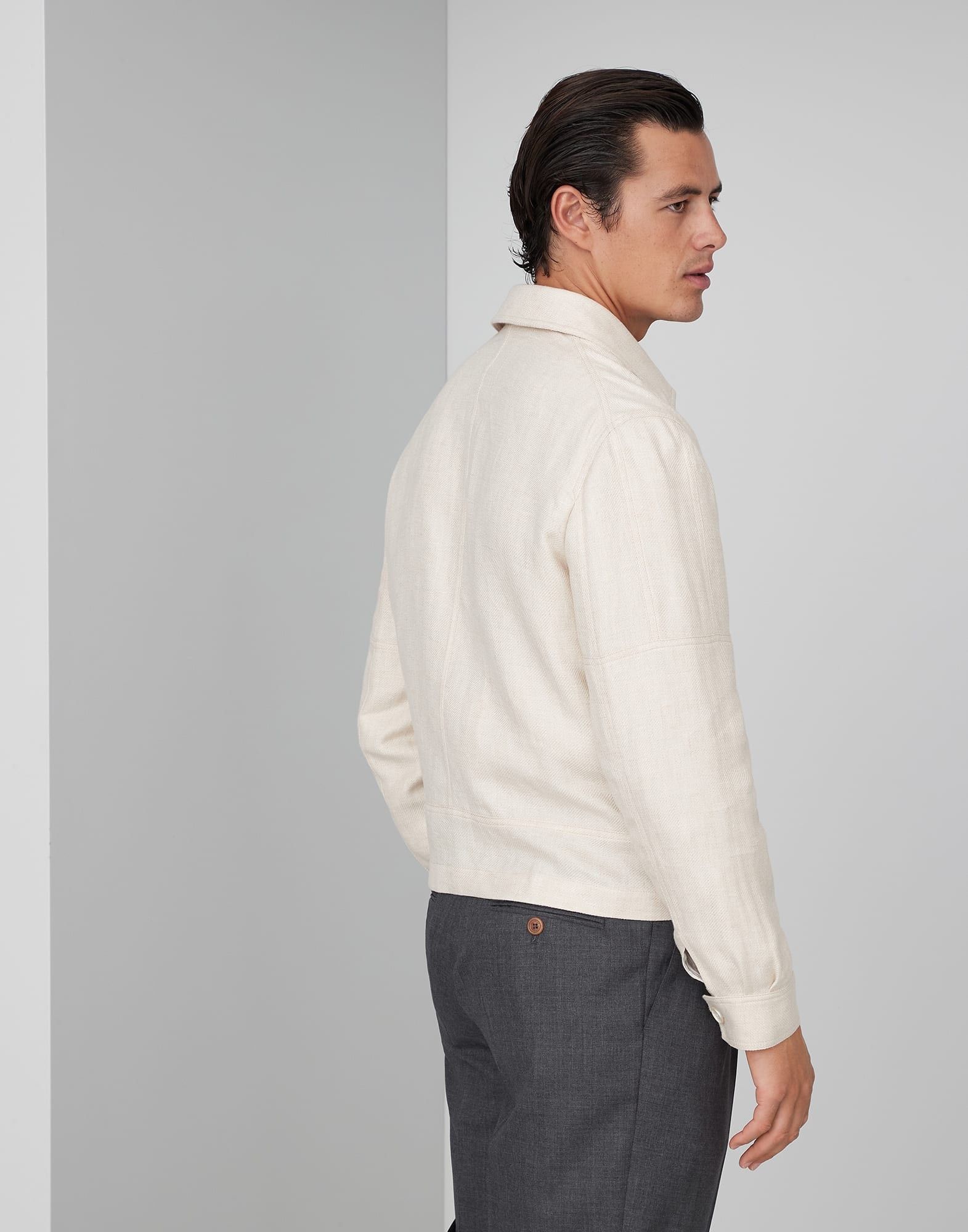Brunello Cucinelli Jacket in Light Beige Size US L / EU 52-54 / 3 - 4 Thumbnail