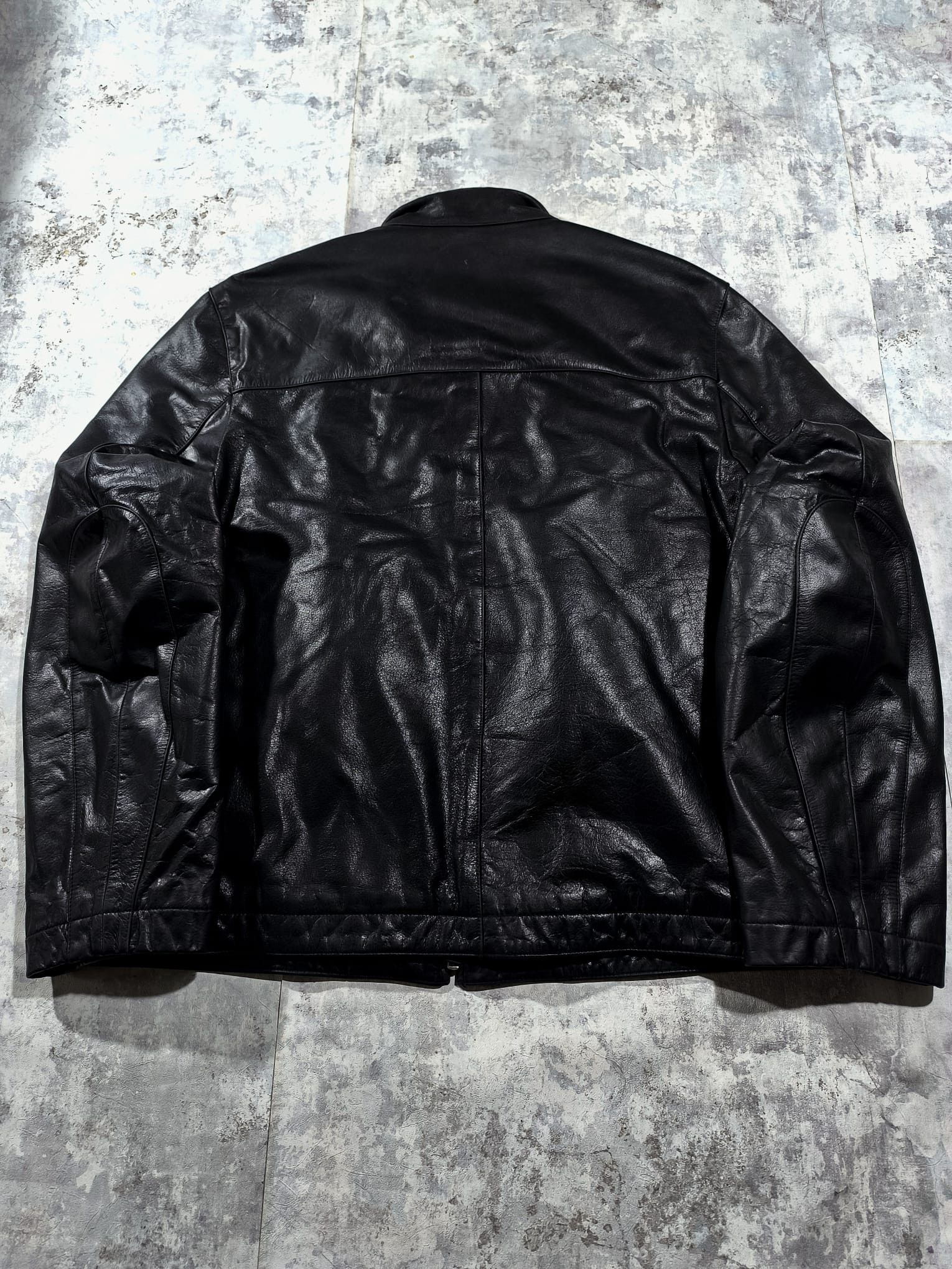 14th Addiction oversize bomber moto real leather jacket Size US XL / EU 56 / 4 - 3 Thumbnail