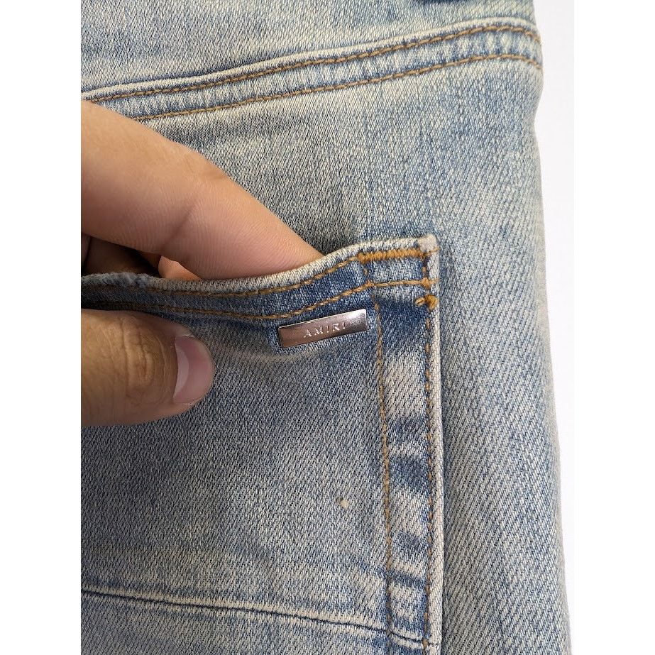 Amiri o1rshd1 MX1 Plaid Jeans in Clay Indigo Size US 36 / EU 52 - 18 Thumbnail