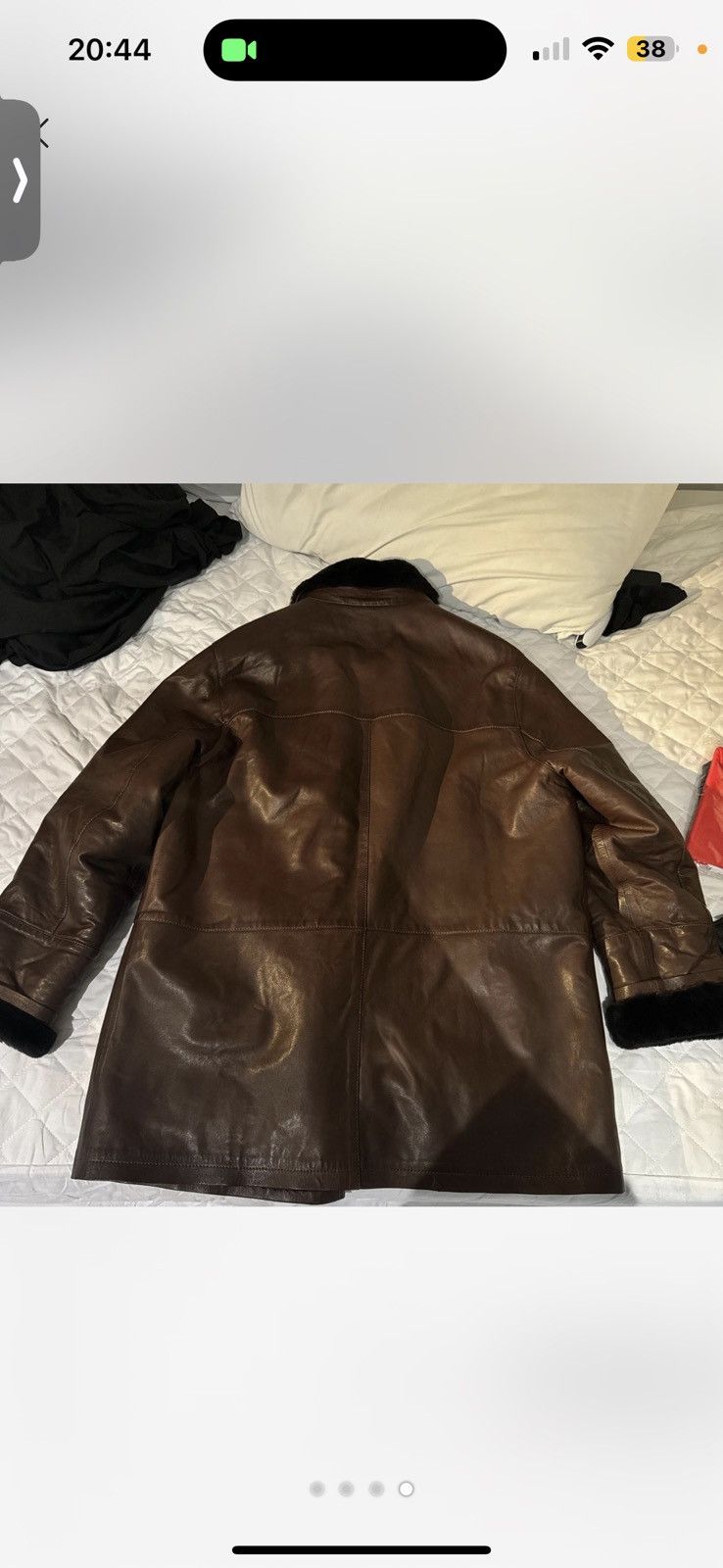 Saks Fifth Avenue Saks Fifth Avenue Leather Faux coat Size L / US 10 / IT 46 - 4 Thumbnail