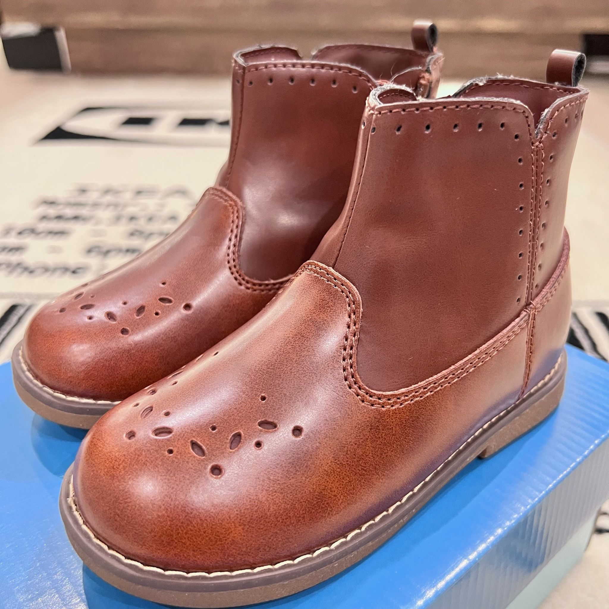 Other Stride Rite Stella Leather Boots Slip On - Cedar Size US 9 / EU 42 - 1 Thumbnail