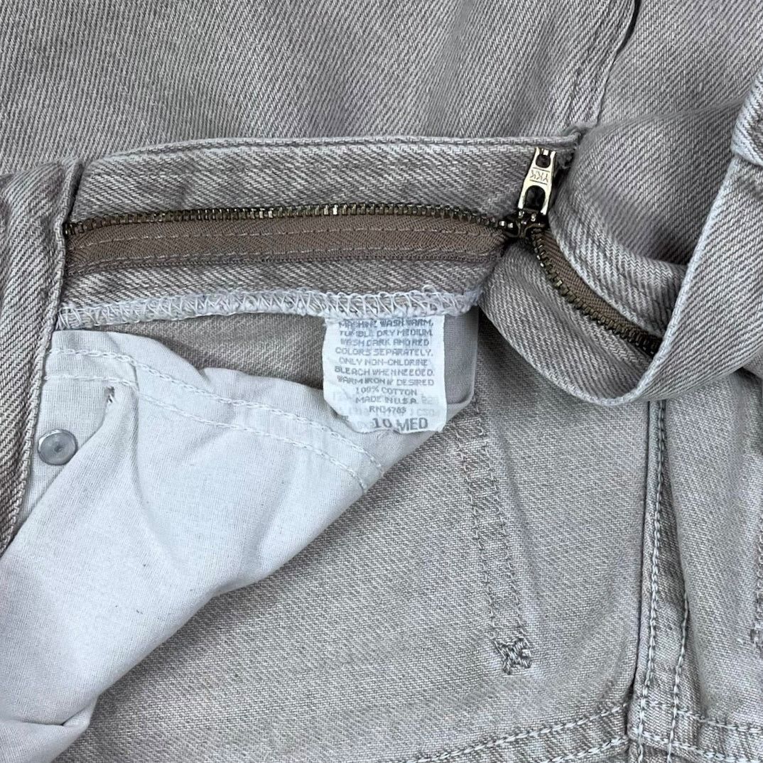 Vintage Vintage 80s Riders Jeans 30x32 Relaxed Tapered Leg Tan Wash Size 32" / US 10 / IT 46 - 4 Thumbnail
