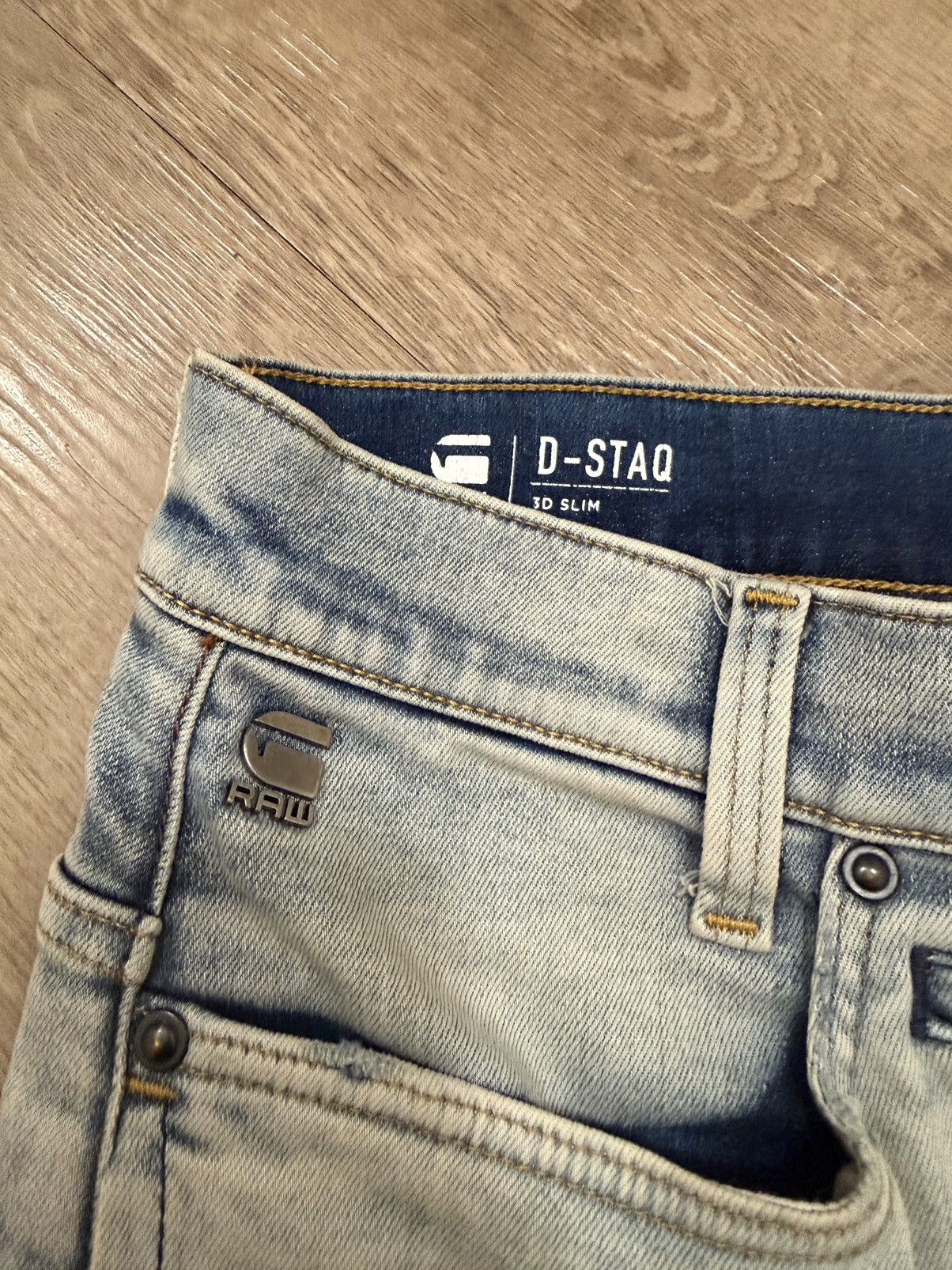 G-Star G-Star RAW Sun Faded Extreme Denim Size US 32 / EU 48 - 3 Thumbnail