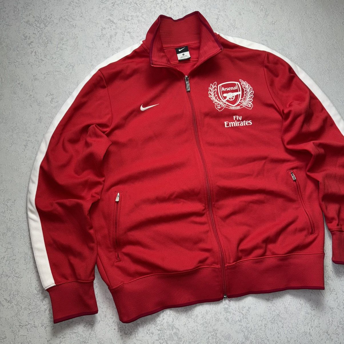 Nike Vintage 2011 Nike Arsenal Football Track Jacket Size US XL / EU 56 / 4 - 2 Thumbnail