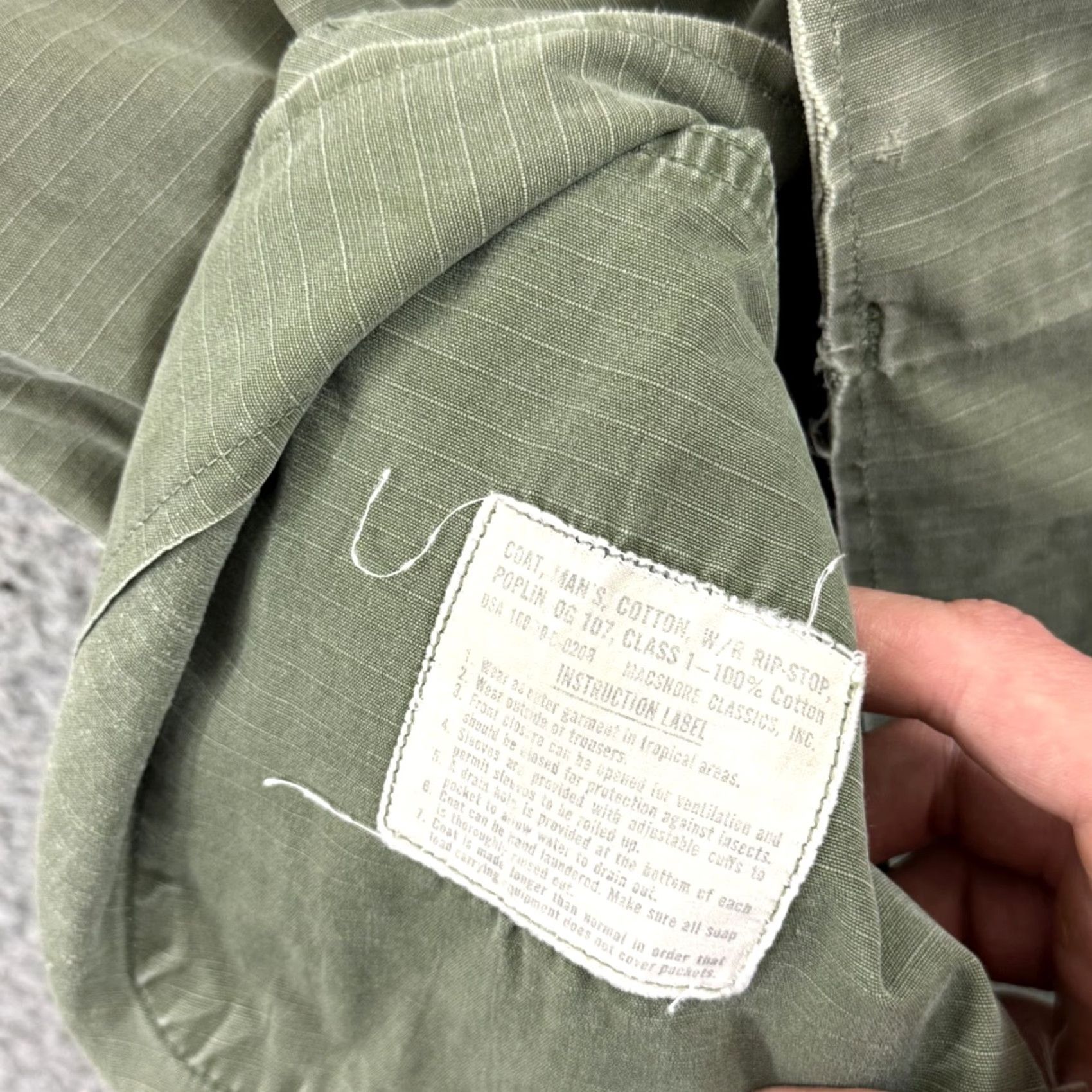 Vintage VINTAGE US Army Tropical Combat Shirt Mens Small 60s Military Vietnam War OG-107 Shirt Size US S / EU 44-46 / 1 - 7 Thumbnail
