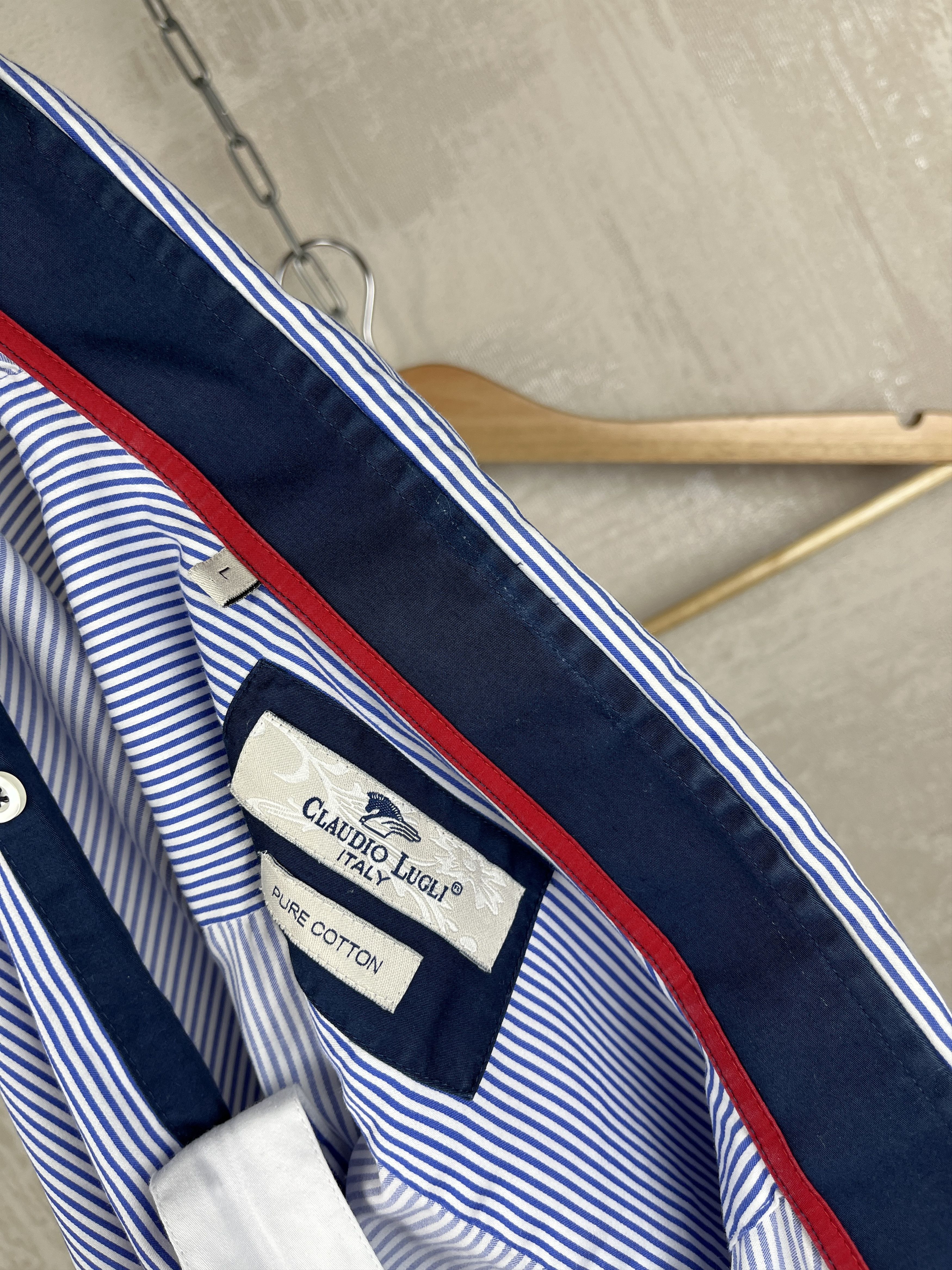 Other Claudio Lugli Striped Long Sleeve Shirt Size US L / EU 52-54 / 3 - 7 Thumbnail