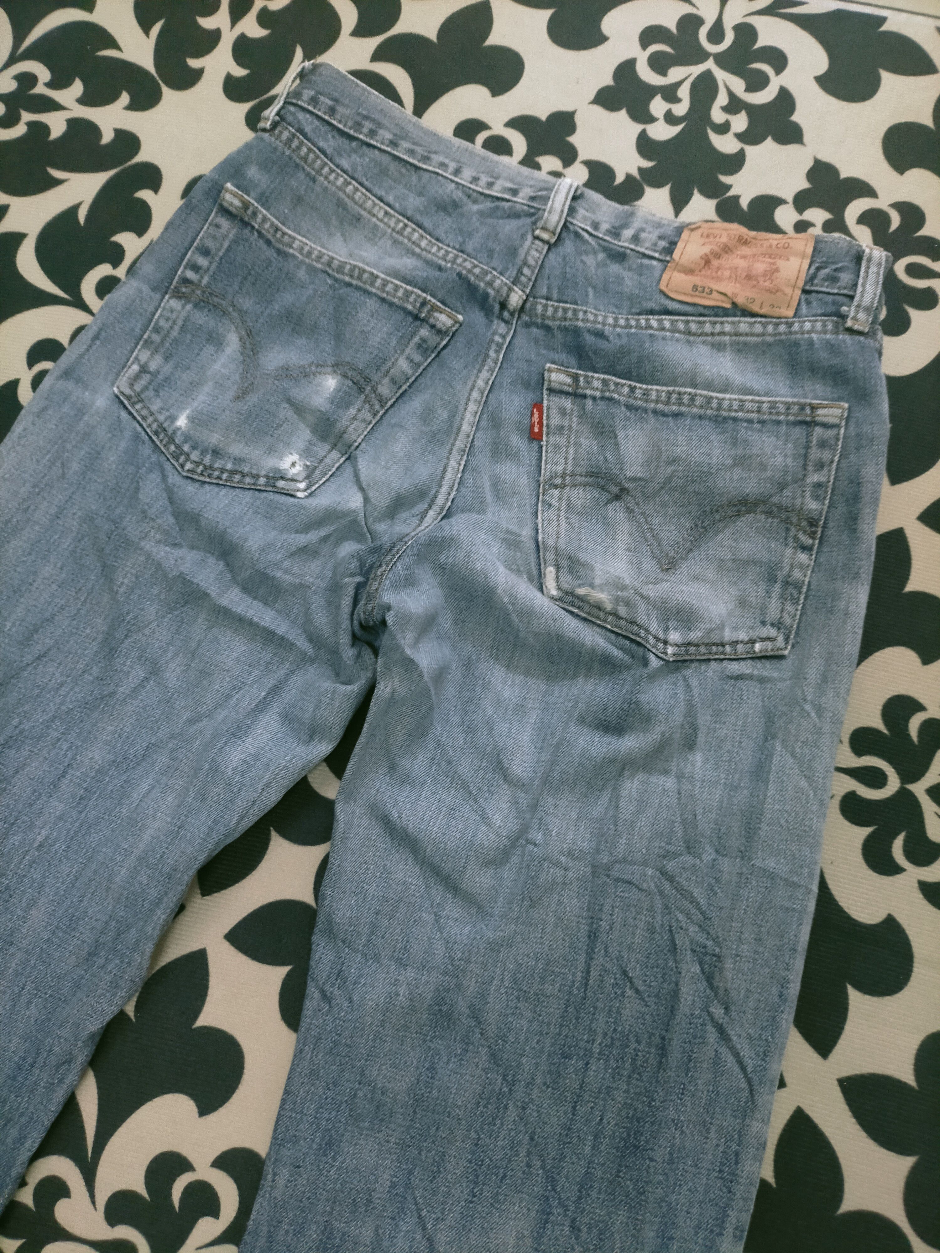 Levi's 🔥Vintage🔥 Levis 533 Washed Distressed Jeans Size US 31 - 5 Thumbnail