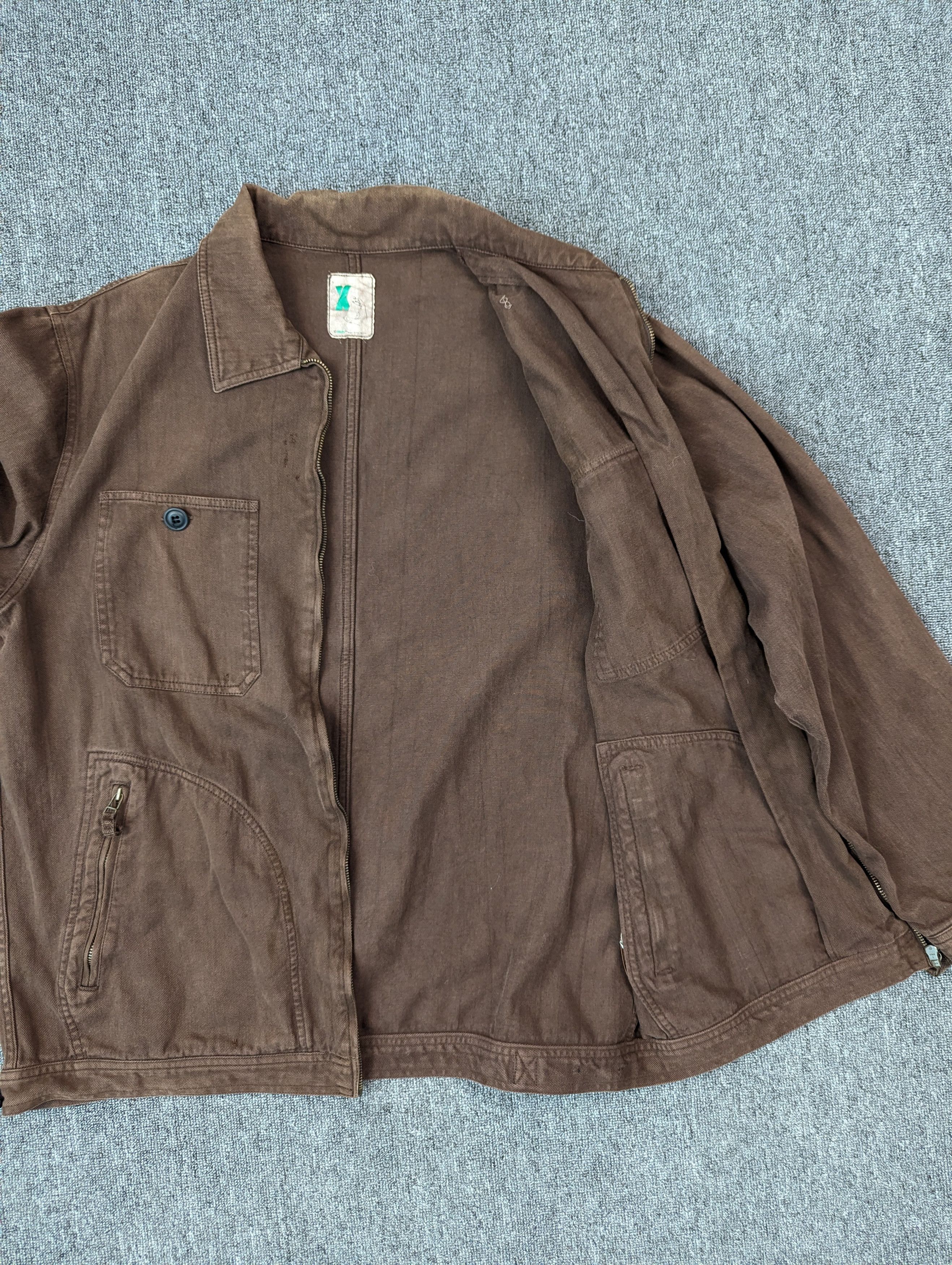 Japanese Brand Vintage Mackdaddy Distressed Brown Cotton Jacket Size US L / EU 52-54 / 3 - 17 Thumbnail