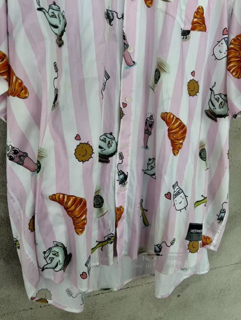 Vetements Vetements Cartoon Striped Short Sleeve Shirt Size US M / EU 48-50 / 2 - 5 Thumbnail