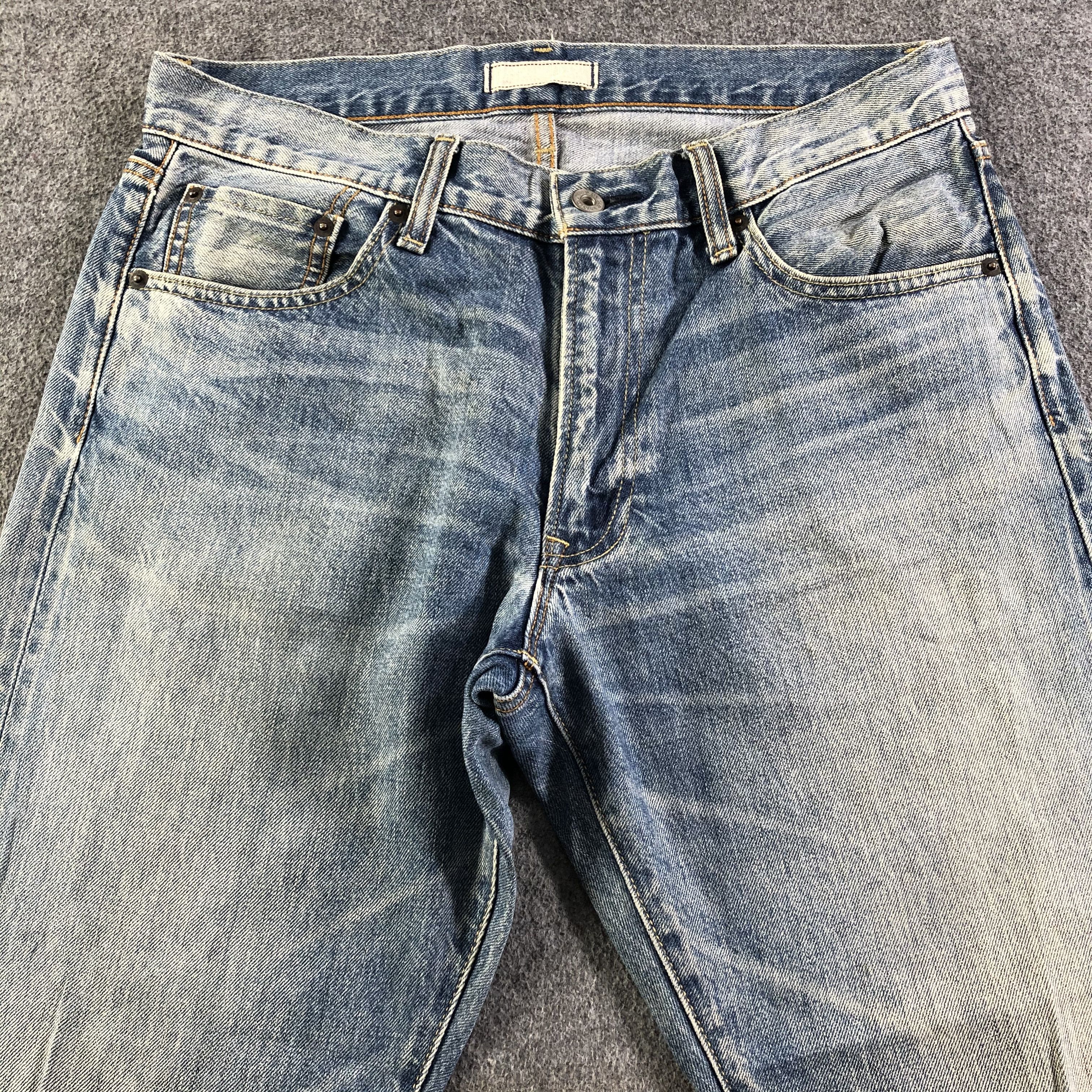 Uniqlo Light Wash Uniqlo Redline Jeans-J2941 Size US 33 - 3 Thumbnail