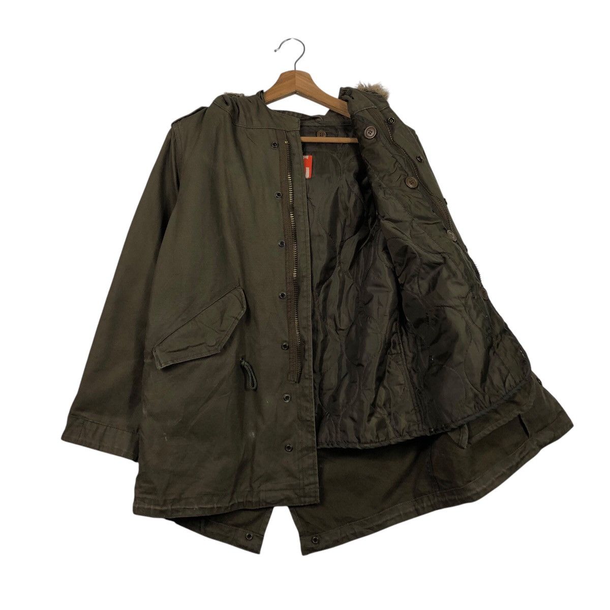 Japanese Brand TETSU Olive Military Oversized Parka / Deep Mods Shape Size US M / EU 48-50 / 2 - 13 Thumbnail