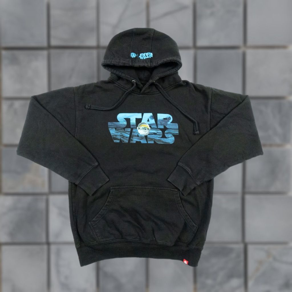 Element Element Star Wars Hoodie Sweatshirt Adult Medium Black Hoodie Element Skateboards Grogu Sweater Size US M / EU 48-50 / 2 - 1 Thumbnail