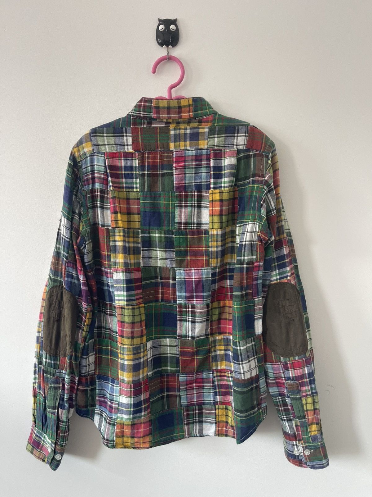 Bape BAPE Patchwork Single Pocket Button Up Shirt Rare Size Size US XS / EU 42 / 0 - 9 Thumbnail
