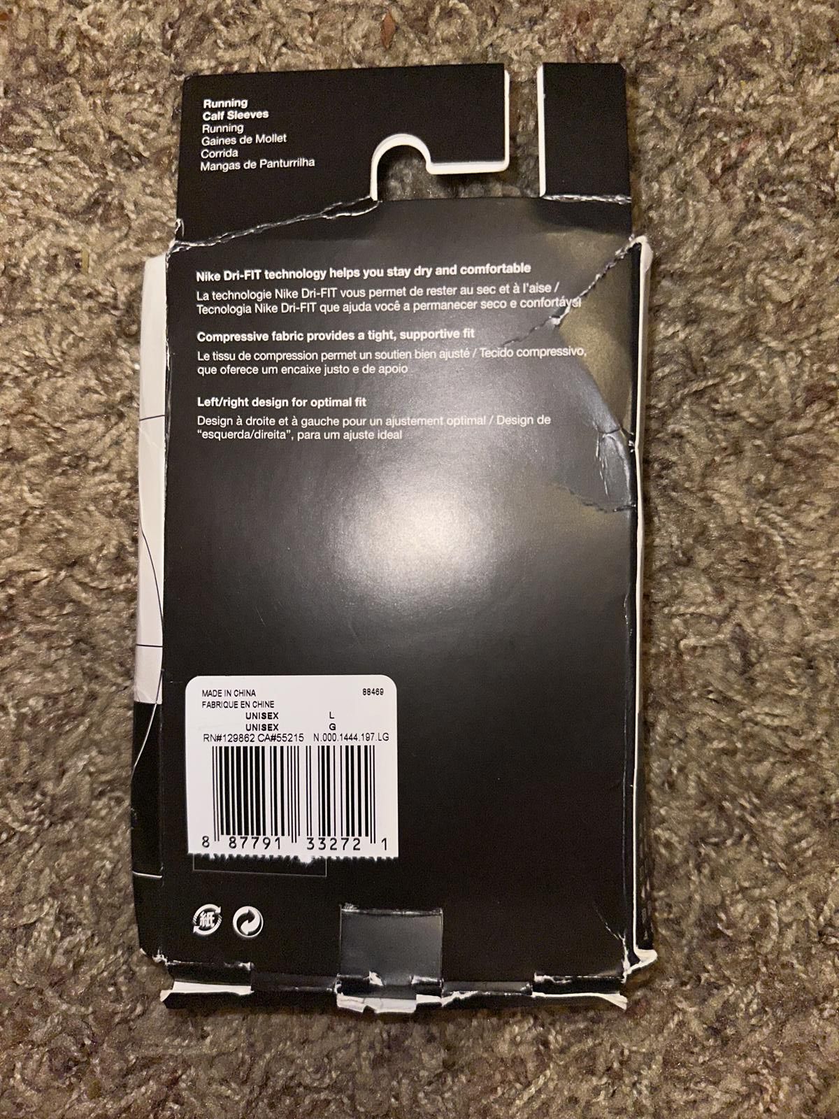 Nike Nike Zone Support White Calf Sleeves Size ONE SIZE - 4 Thumbnail