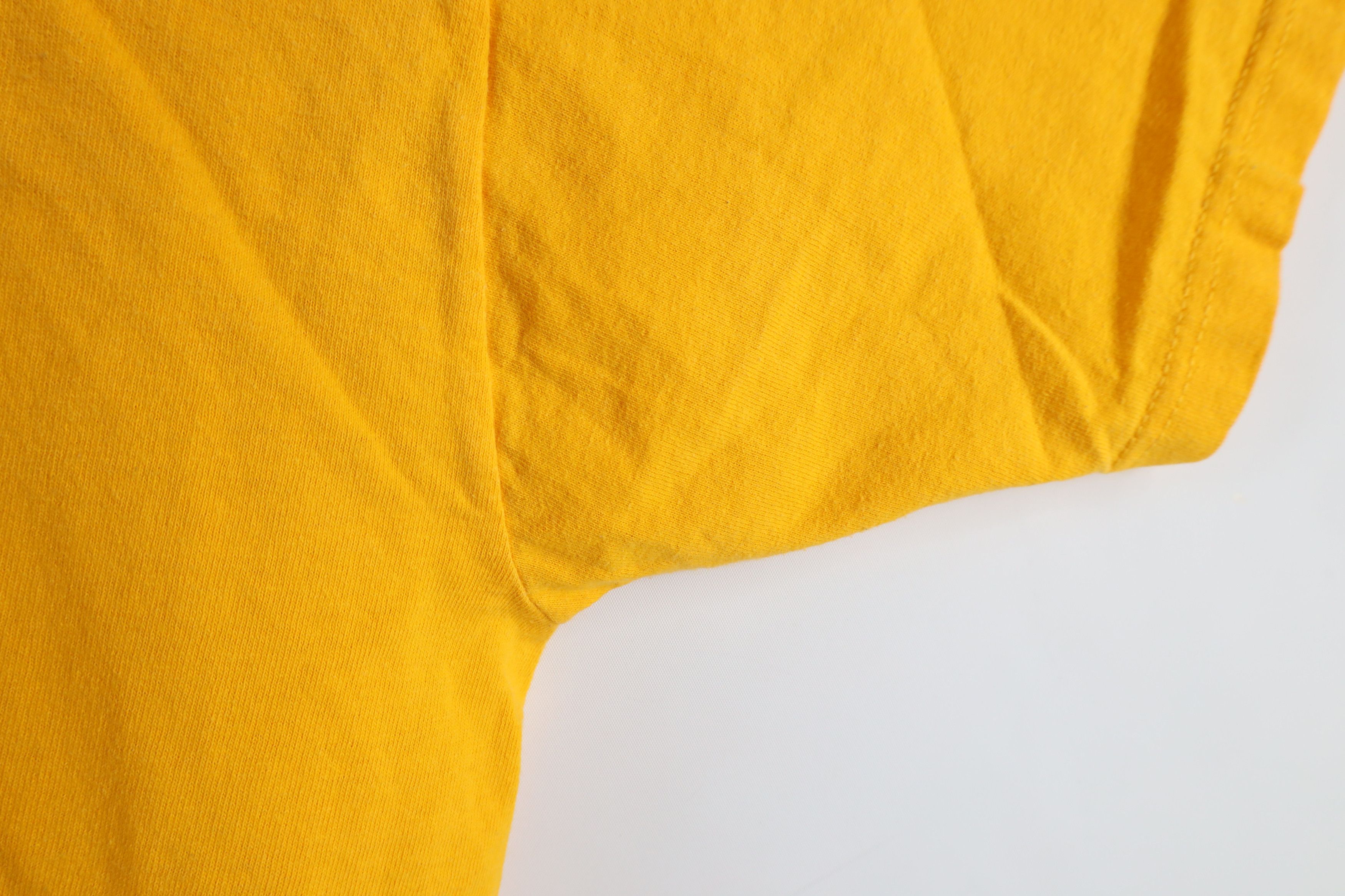 Vintage Vintage 90s Spell Out University of Michigan T-Shirt Maize Size US XXL / EU 58 / 5 - 7 Thumbnail
