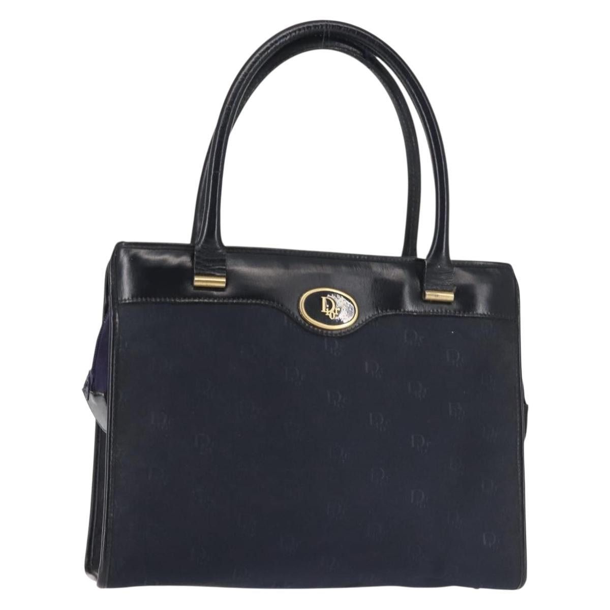 Dior DIOR Honeycomb Canvas Hand Bag Navy Gold Size ONE SIZE - 1 Thumbnail