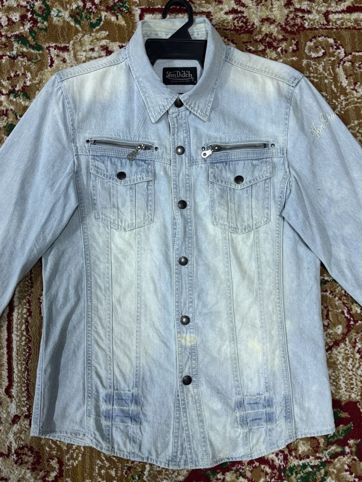Von Dutch Y2K VON DUTCH DENIME RARE BUTTON Size US M / EU 48-50 / 2 - 5 Thumbnail