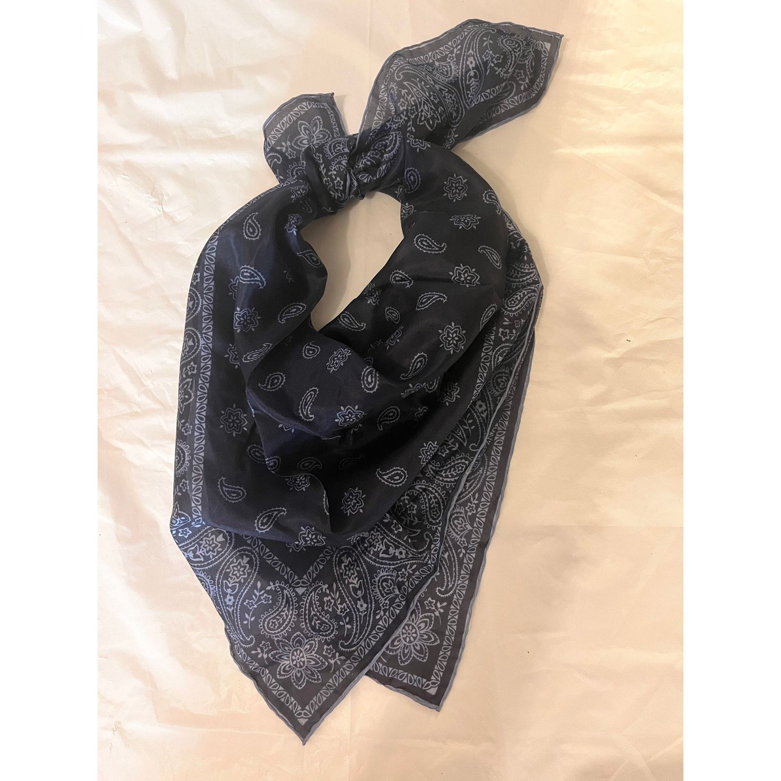 Robert Talbott ROBERT TALBOTT Fine Silk Scarf - Blue - Semi Sheer Size ONE SIZE - 5 Thumbnail
