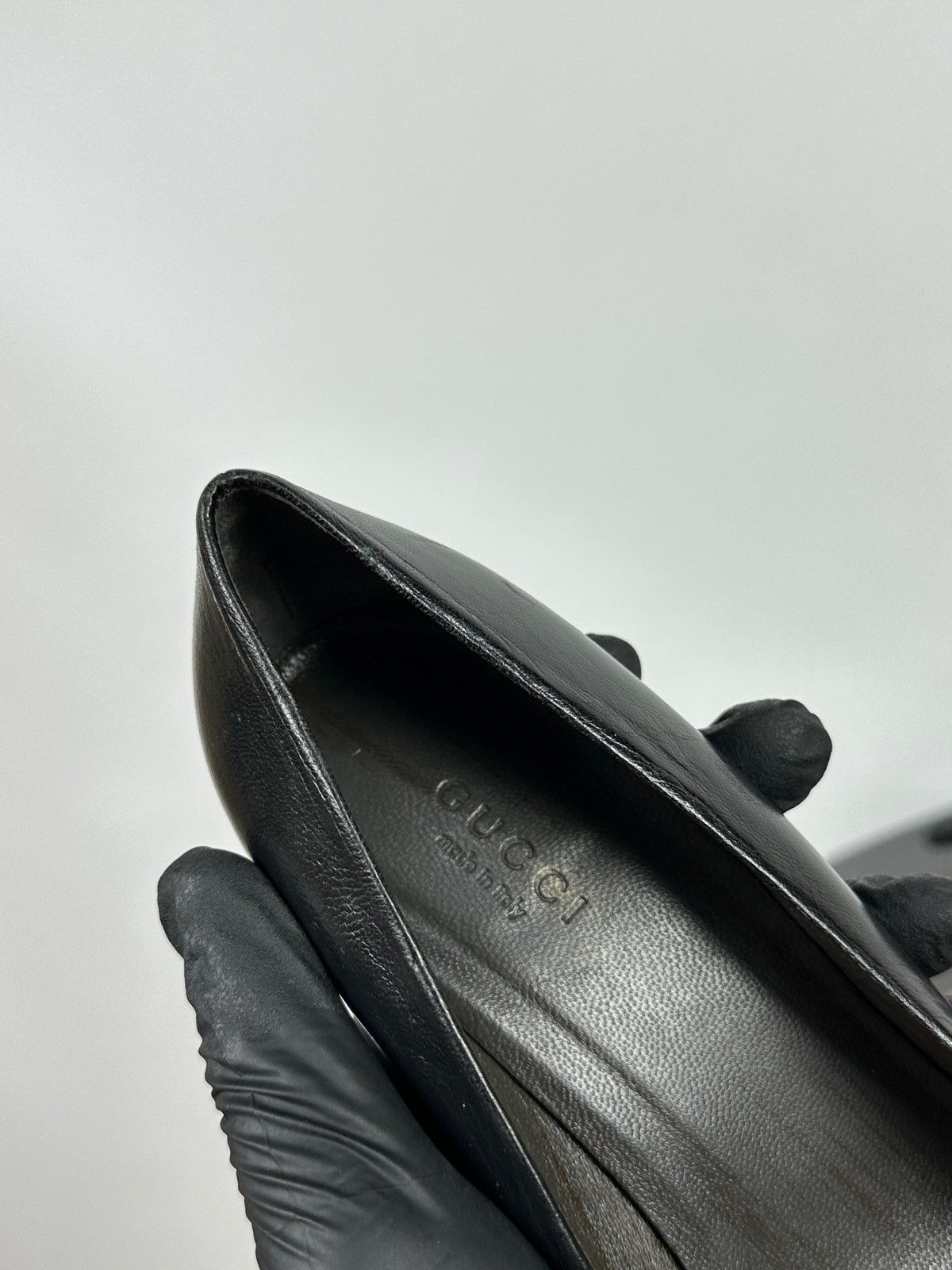 Gucci Vintage Gucci Tom Ford Era Black Leather Heels Size US 6 / IT 36 - 22 Thumbnail
