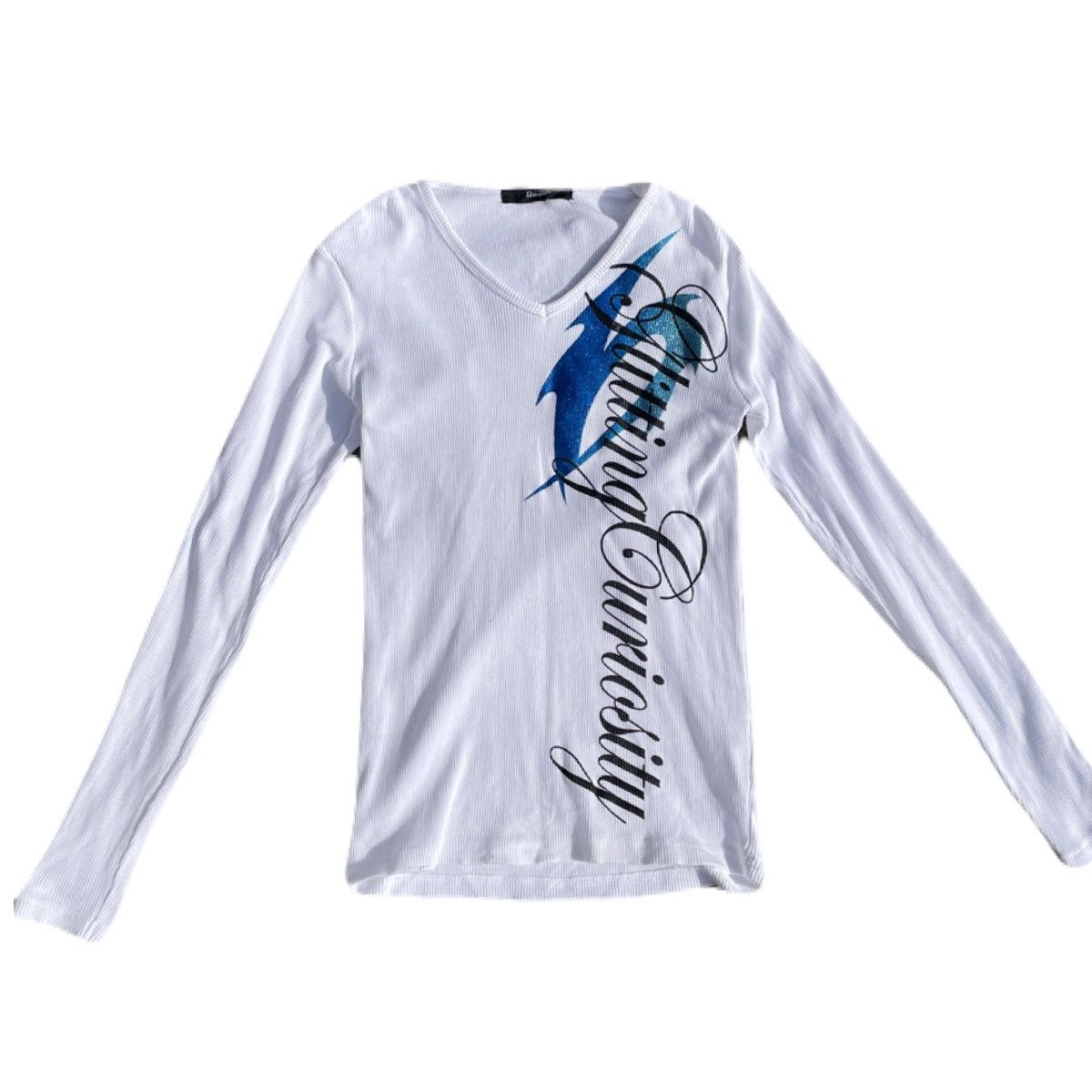 If Six Was Nine 2000s Japanese archive Vkei Poem Slim-fit Long Sleeve Tee Size US XS / EU 42 / 0 - 2 Thumbnail