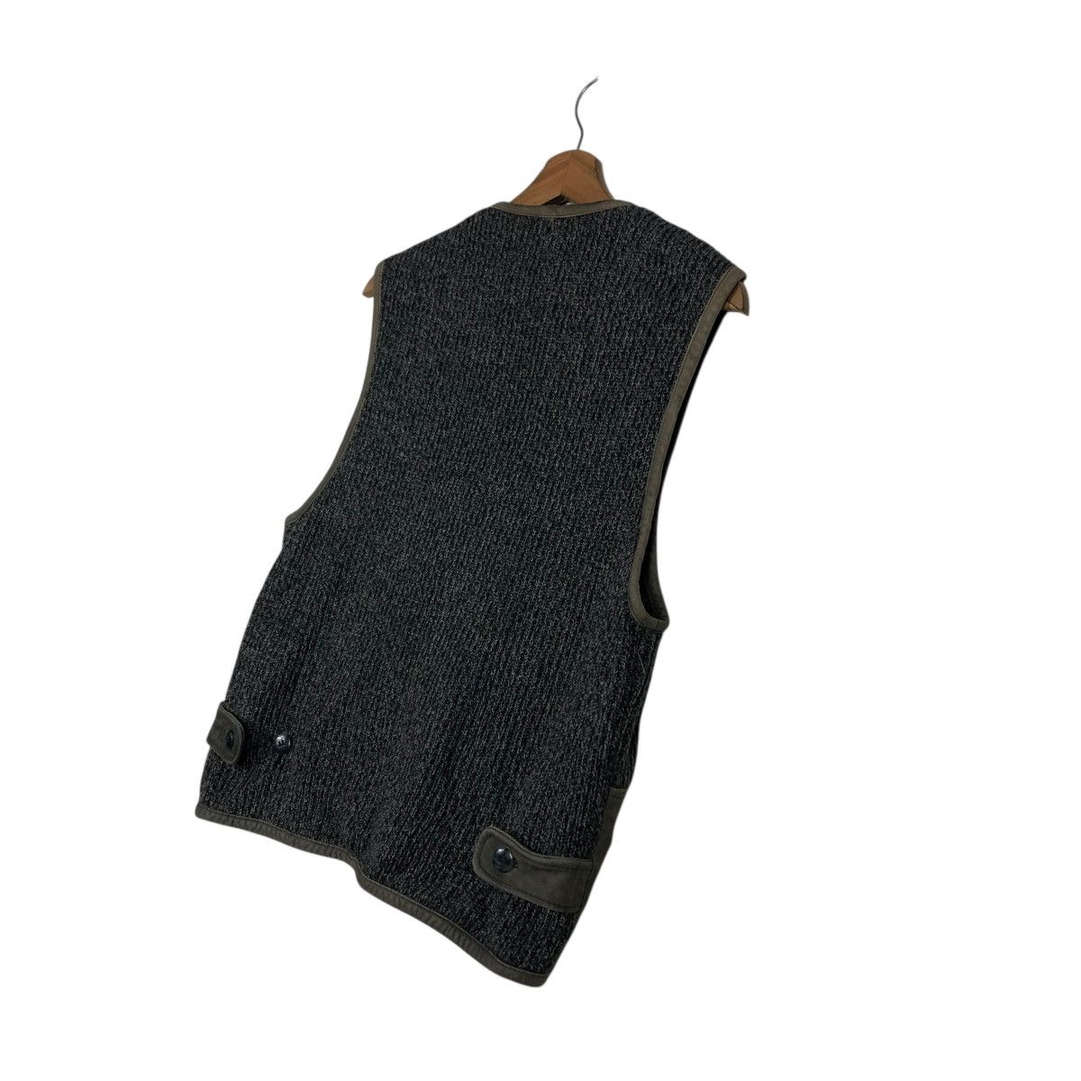Japanese Brand 🔥VINTAGE VEST BIKER LEATHER JACKET GRASS ROOST ISSEY MIYAKE Size US L / EU 52-54 / 3 - 13 Thumbnail