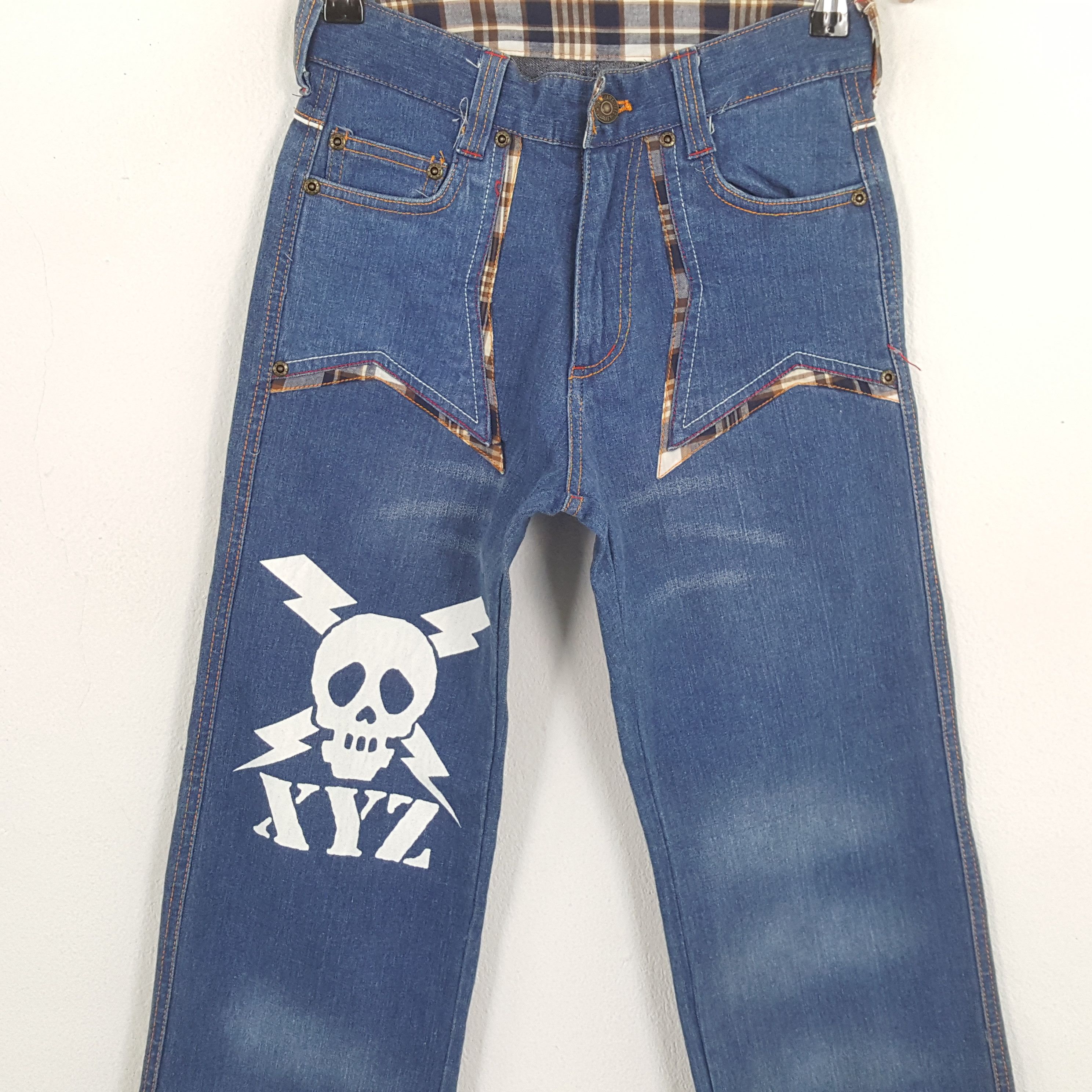 Vintage Vintage SKULLS XYZ Japanese Brand Style Jeans Size US 26 / EU 42 - 2 Thumbnail